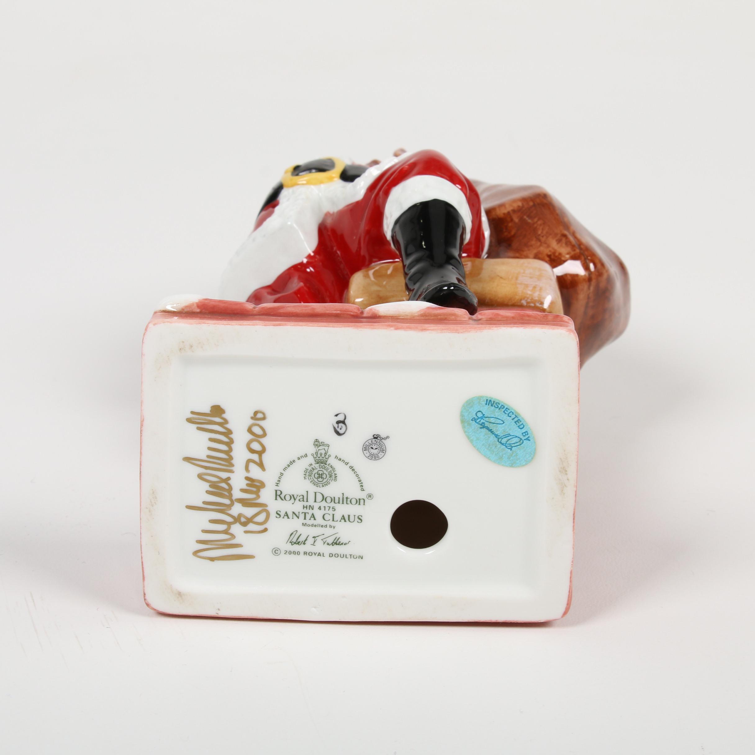 Royal Doulton Signed "Santa Claus" and Other Porcelain Figurines