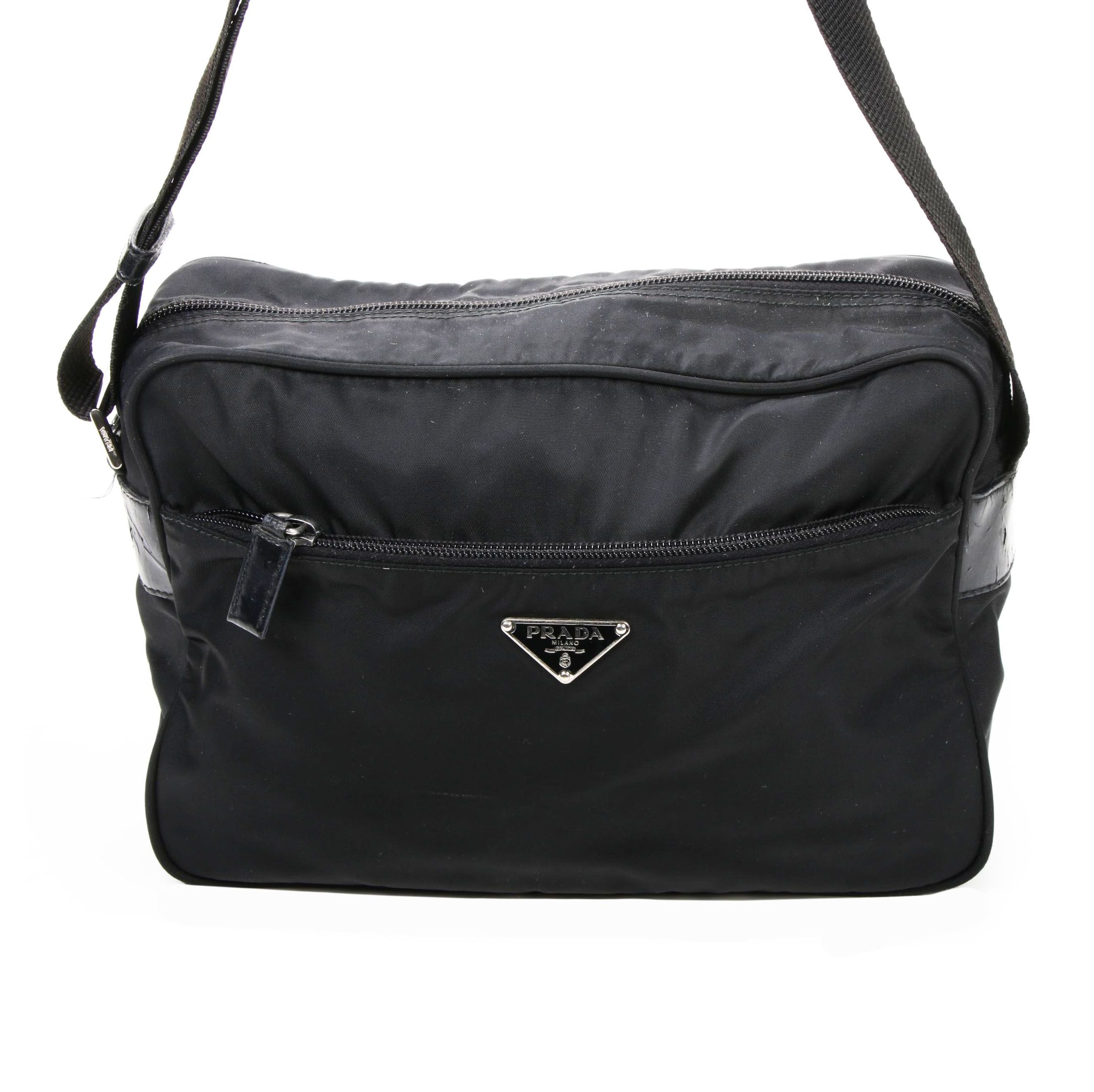Prada Crossbody Bag in Black Tessuto Nylon