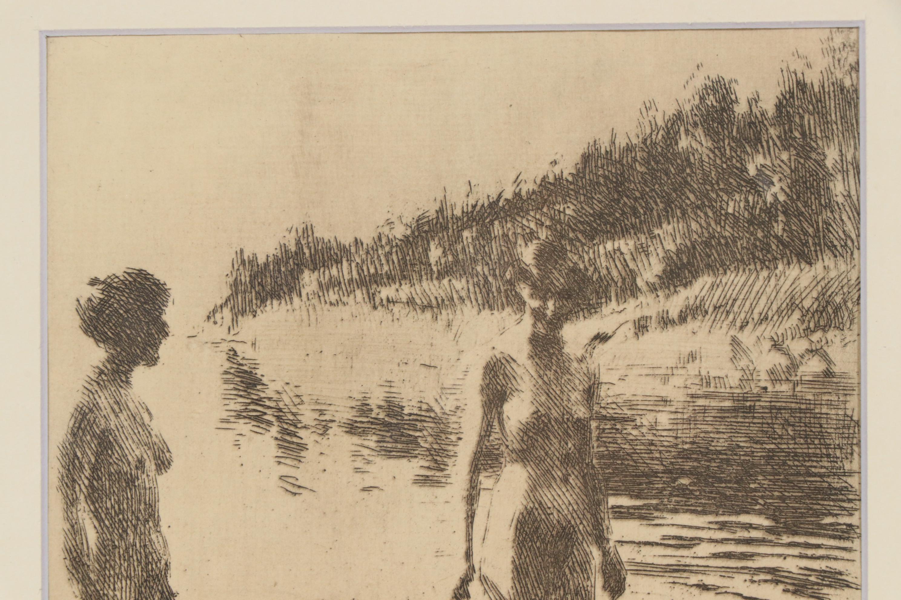 Anders Zorn Nude Etching, Circa 1913