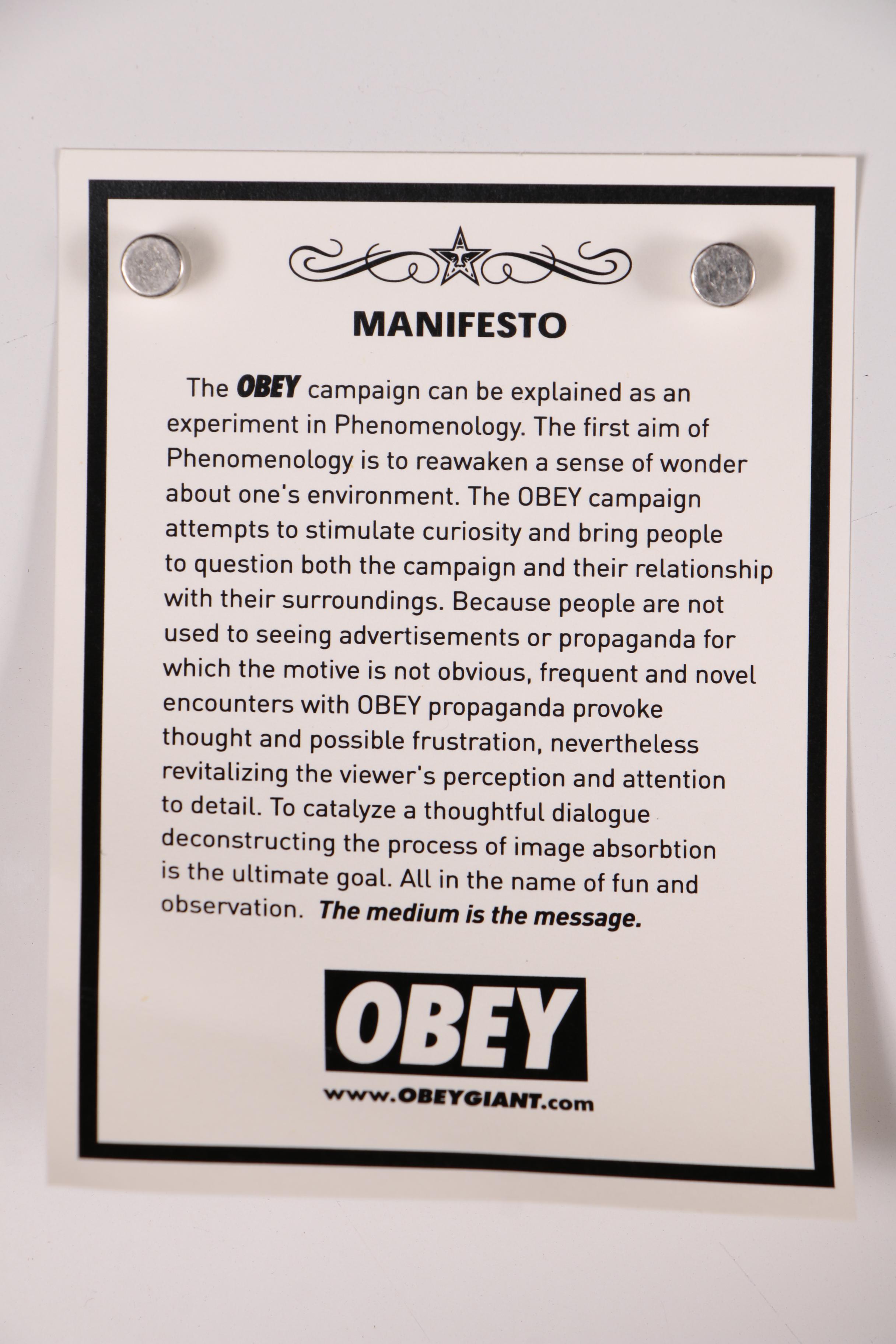 Shepard Fairey Offset Poster "Obey", 2019