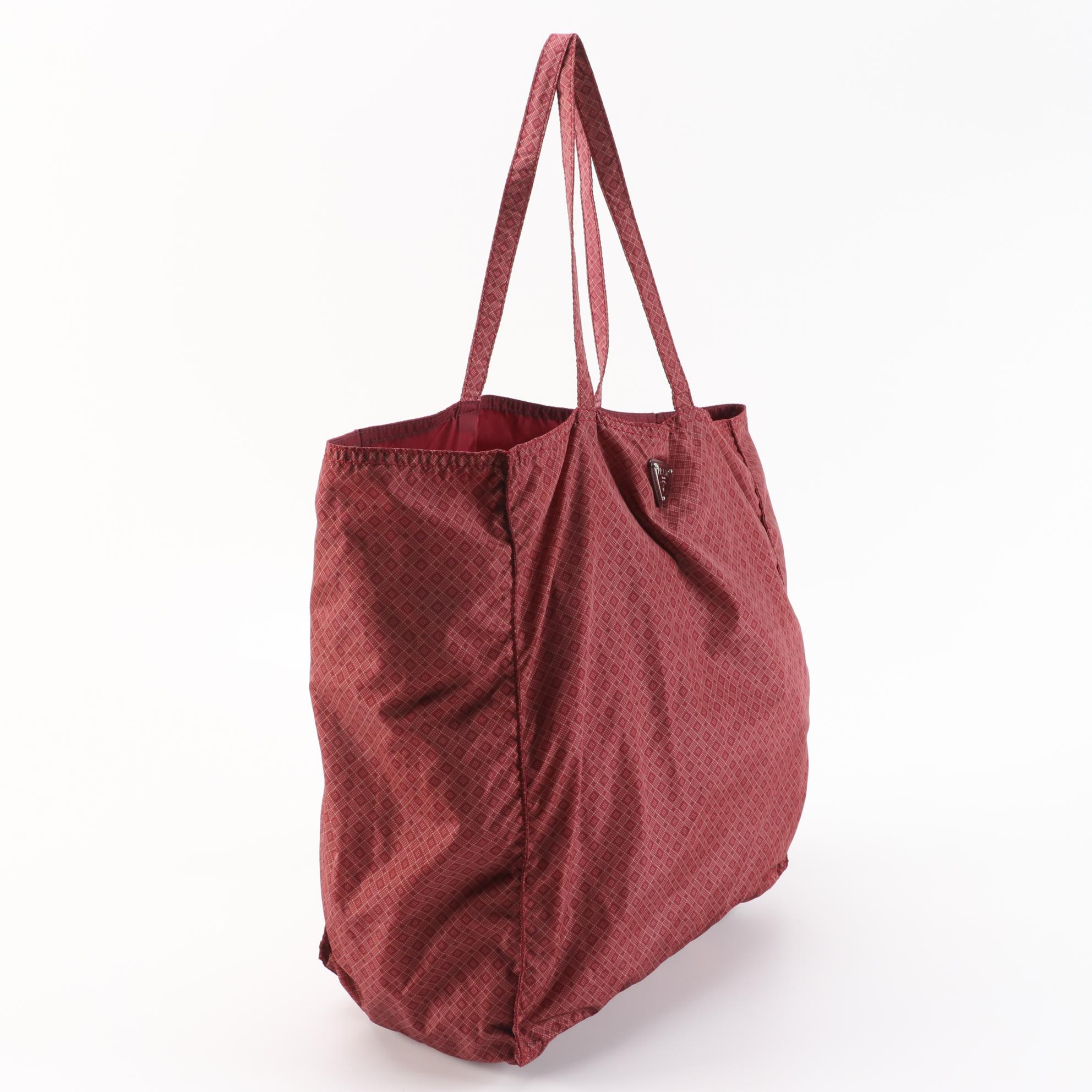 Prada Printed Nylon Foldaway Tote