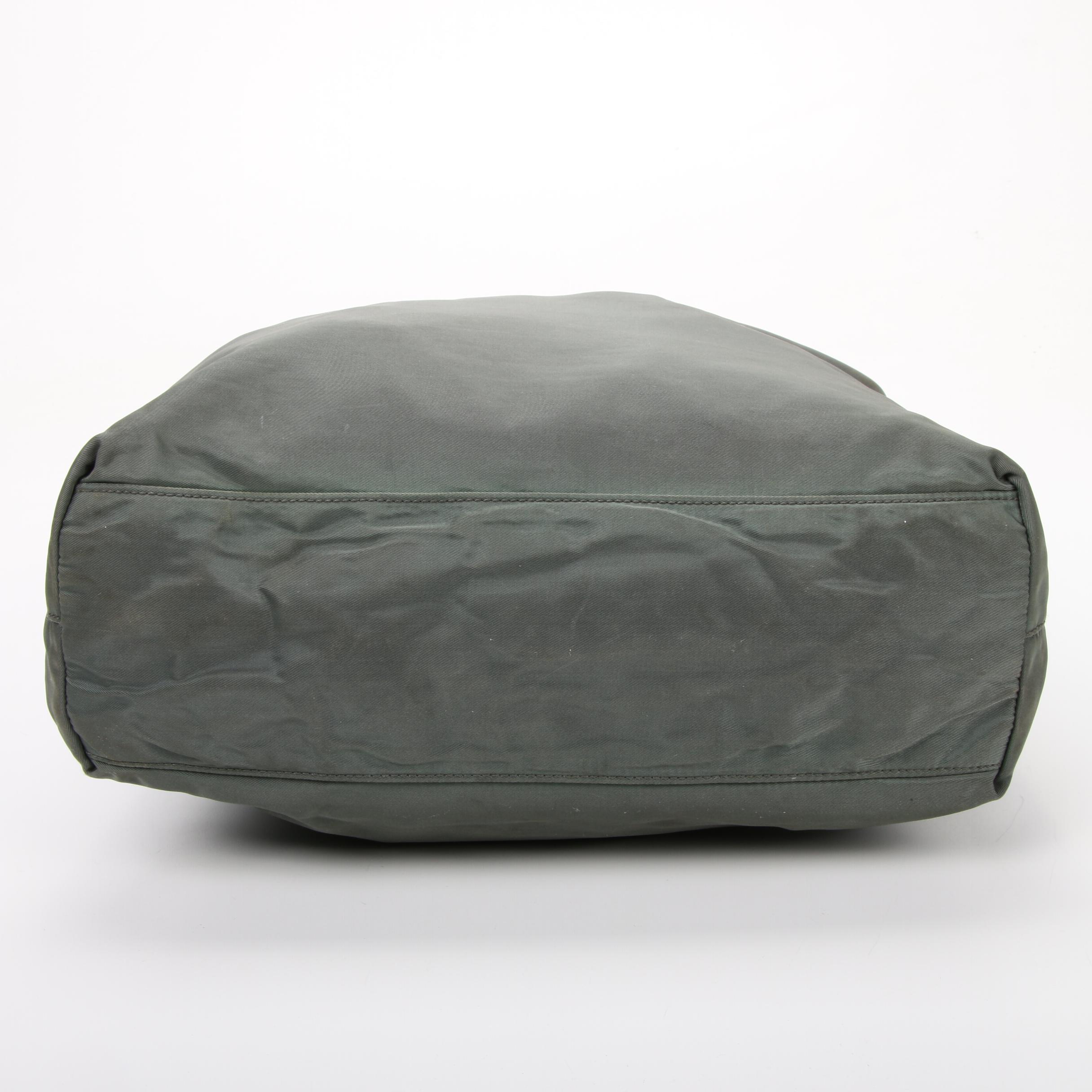 Prada Tote in Teal Green Tessuto Nylon
