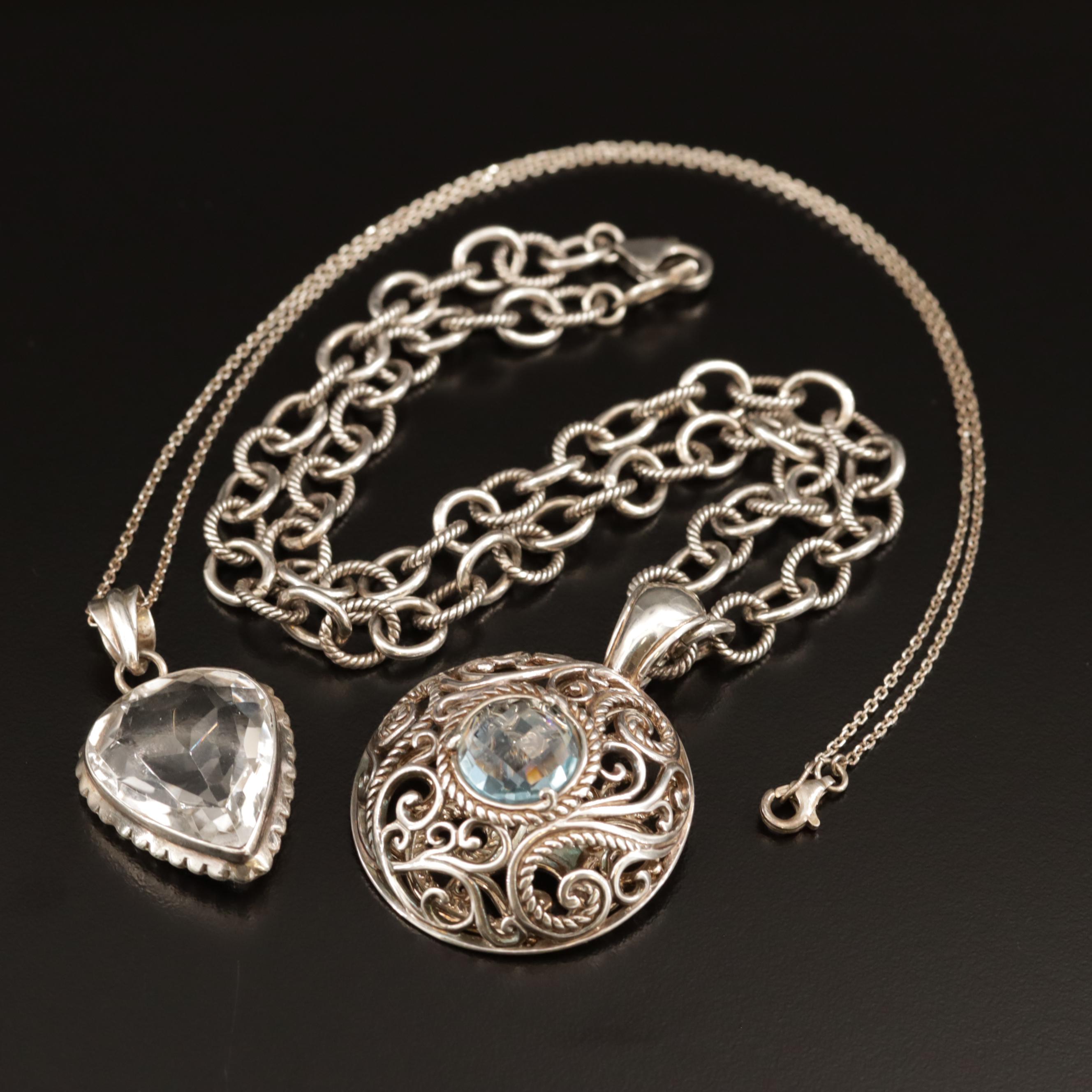 Sterling Silver Necklaces Featuring Carolyn Pollack for Relios