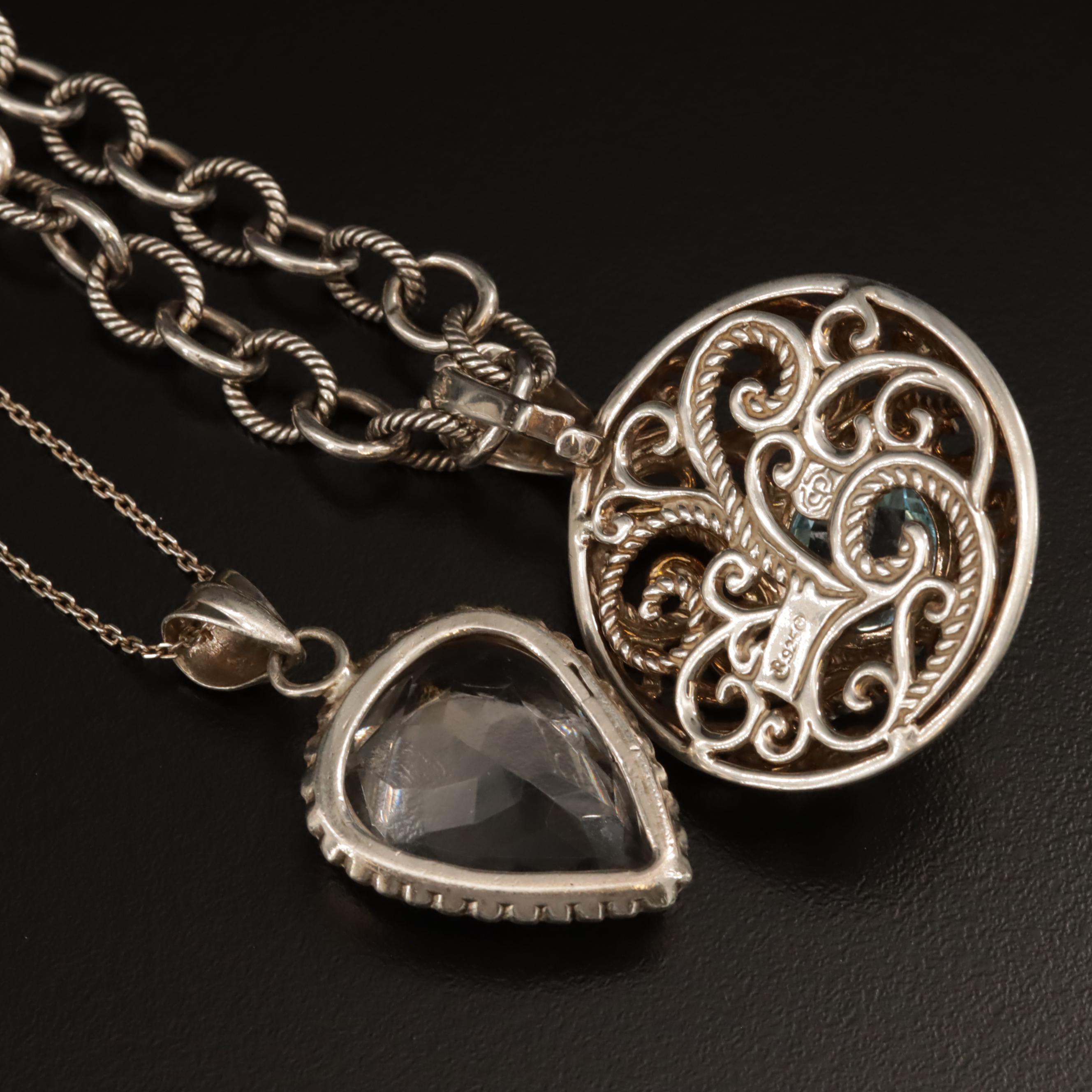 Sterling Silver Necklaces Featuring Carolyn Pollack for Relios