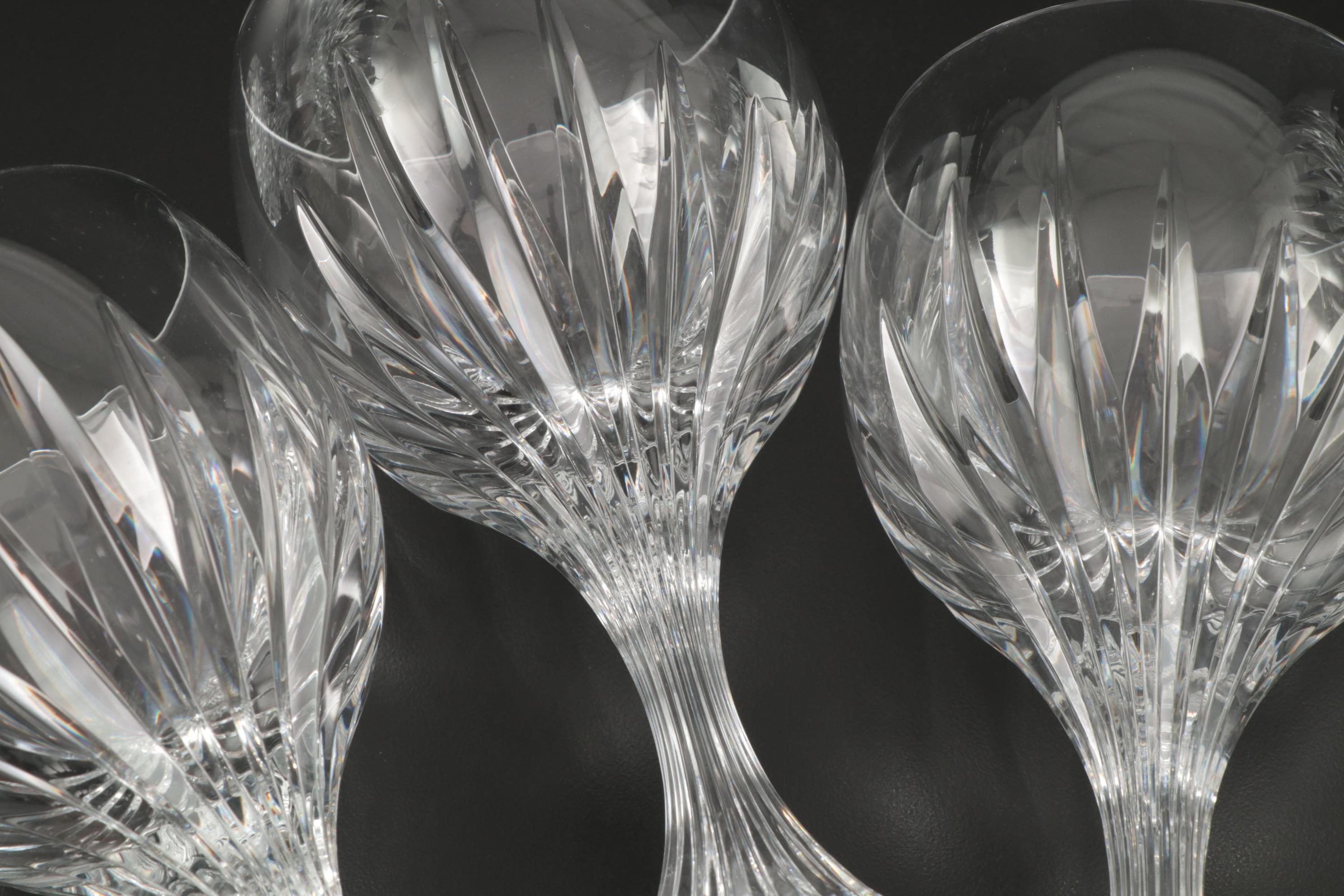 Baccarat "Massena" Crystal Water Goblets, Late 20th Century