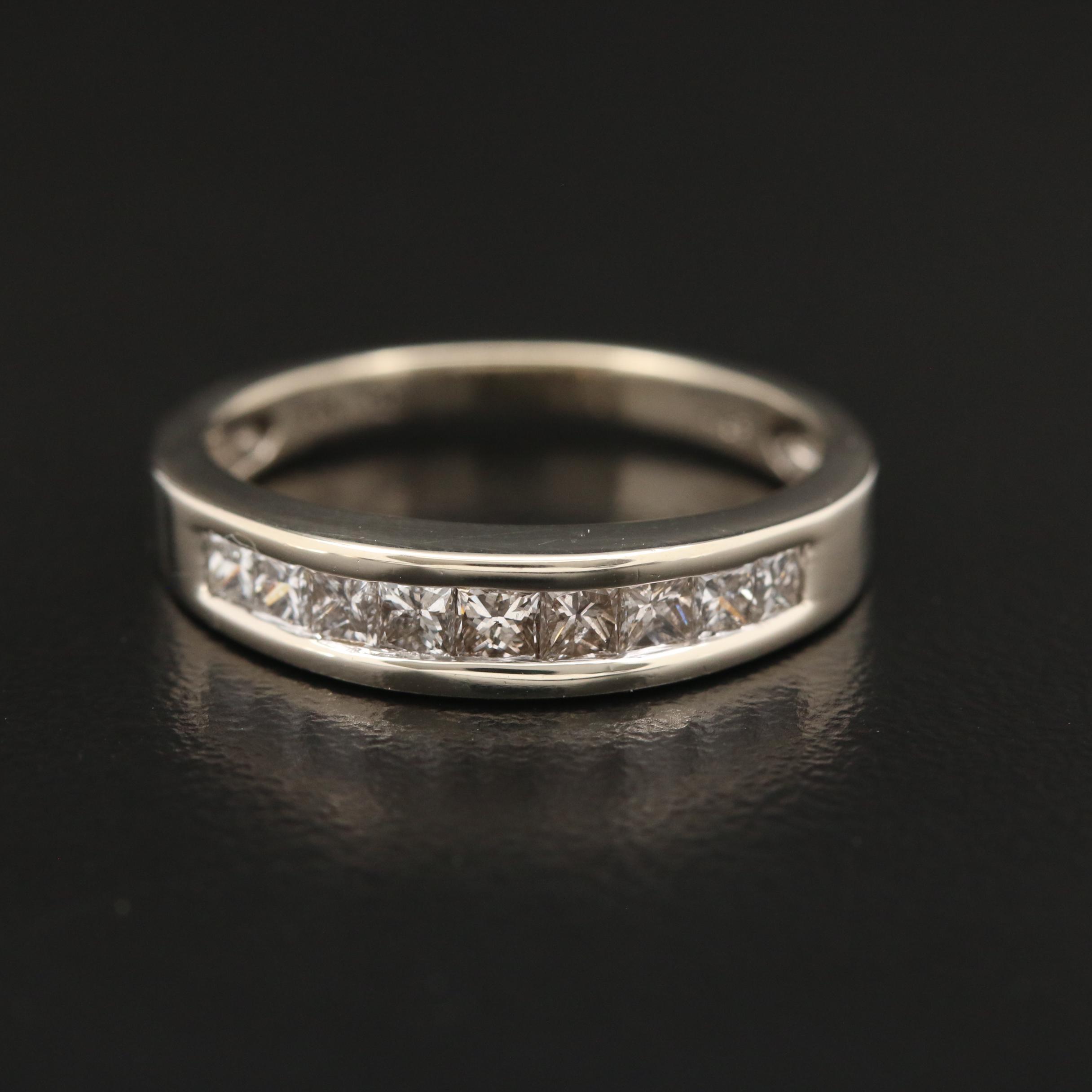 14K Channel Set Diamond Band