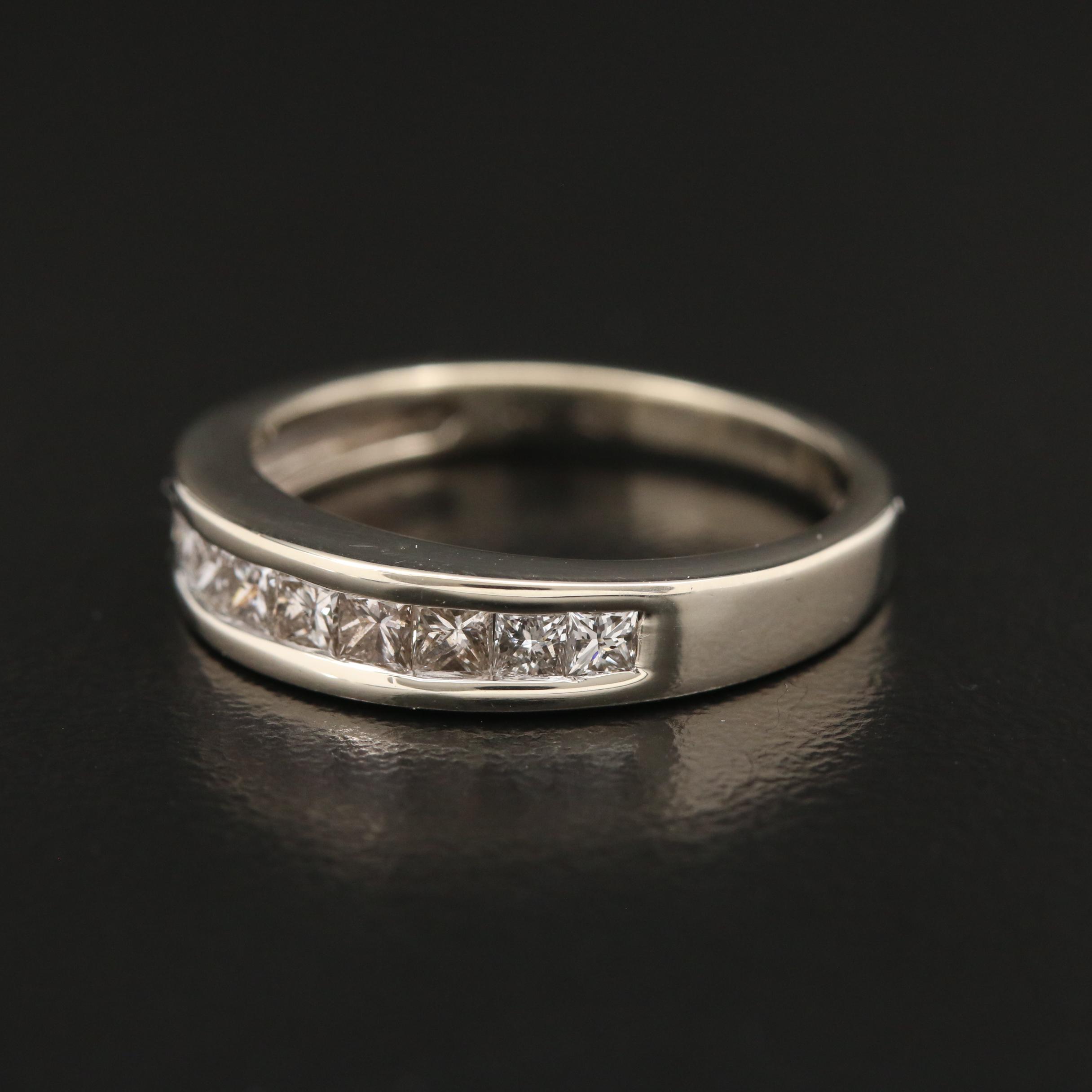 14K Channel Set Diamond Band