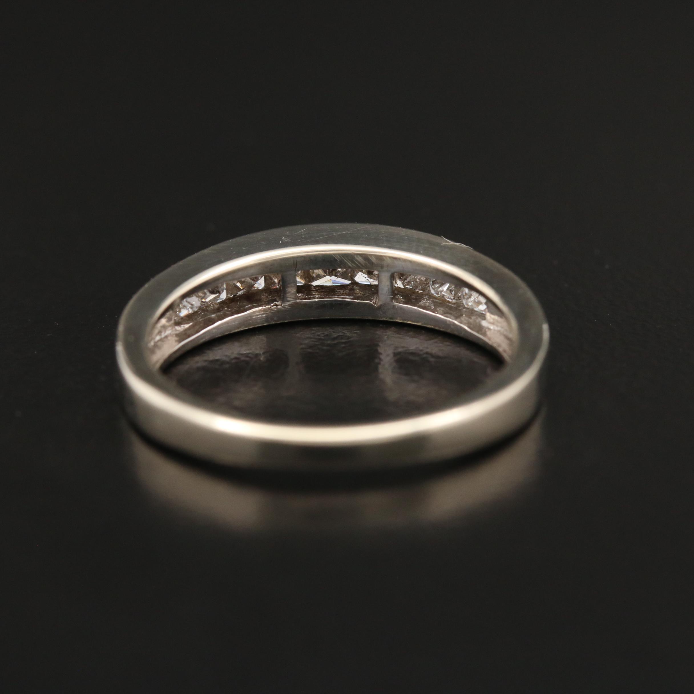 14K Channel Set Diamond Band