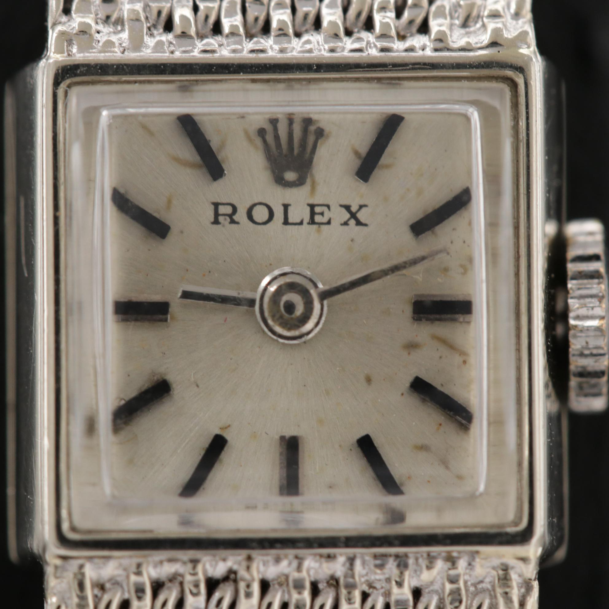 Rolex Cocktail Watch 14K Gold Stem Wind Watch