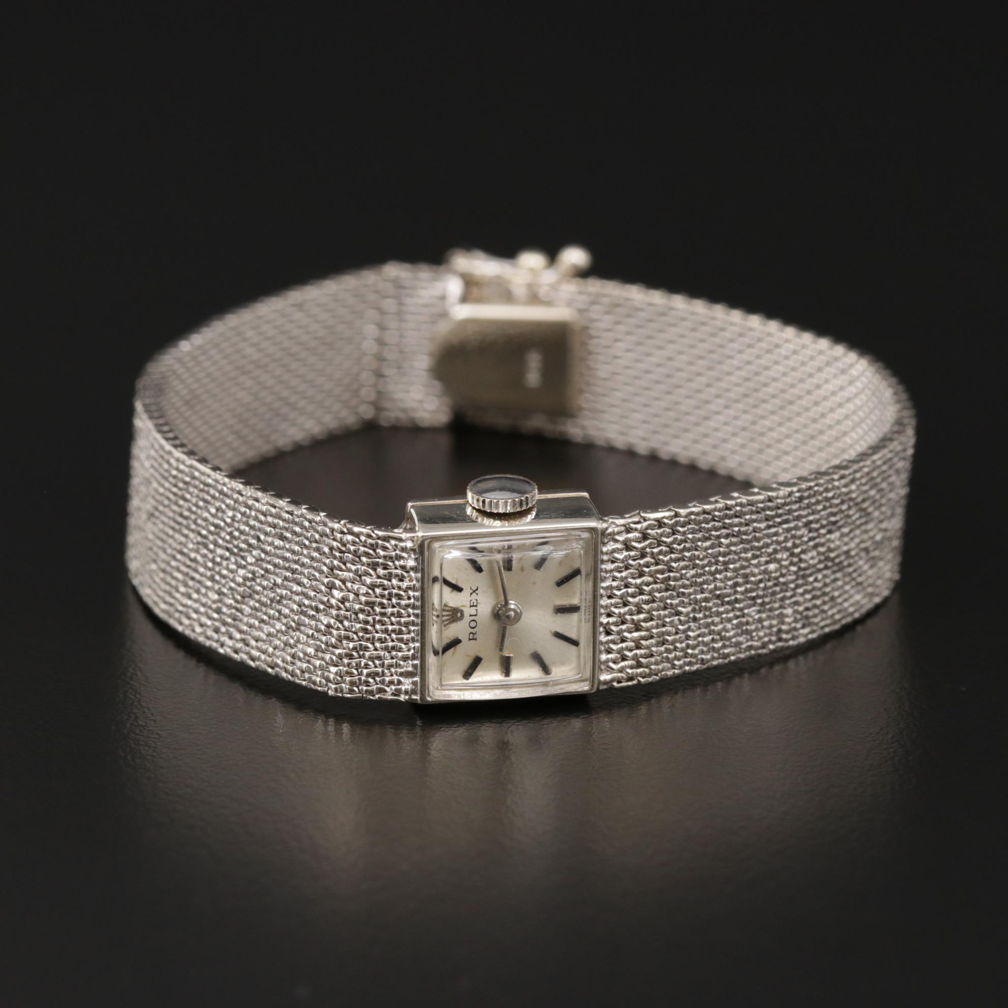 Rolex Cocktail Watch 14K Gold Stem Wind Watch