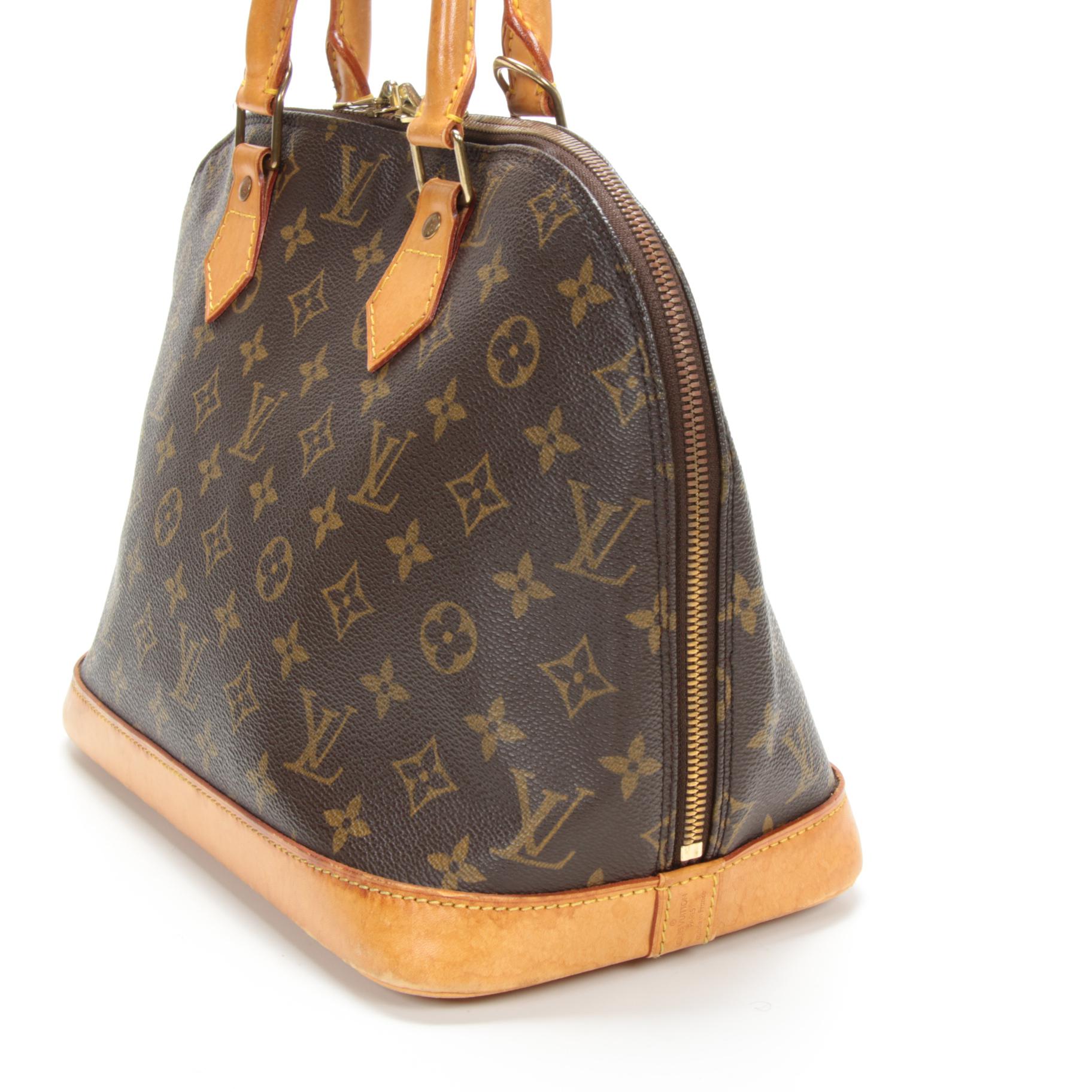Louis Vuitton Alma PM in Monogram Canvas and Vachetta Leather
