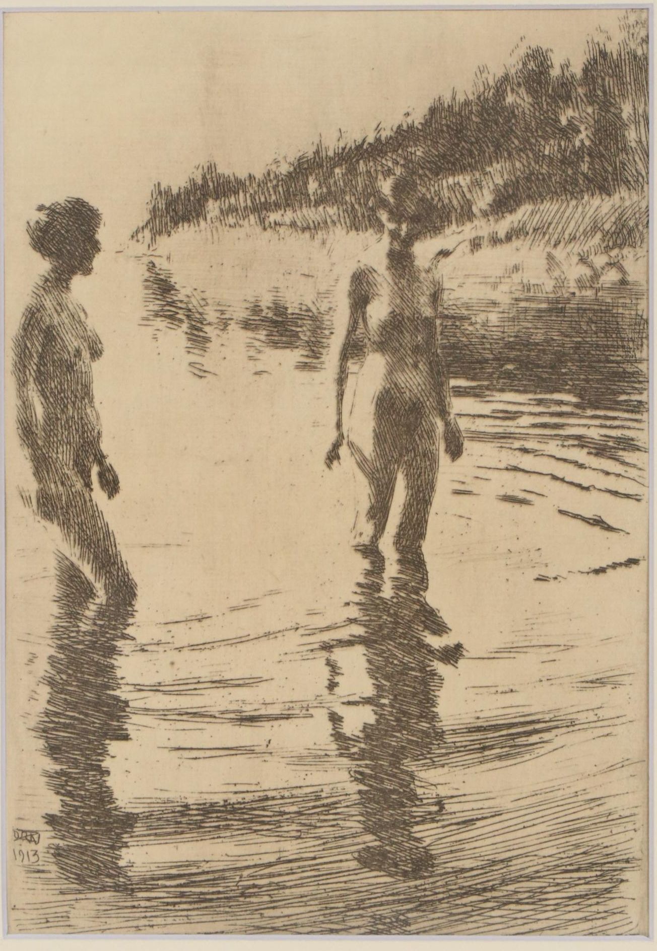 Anders Zorn Nude Etching, Circa 1913