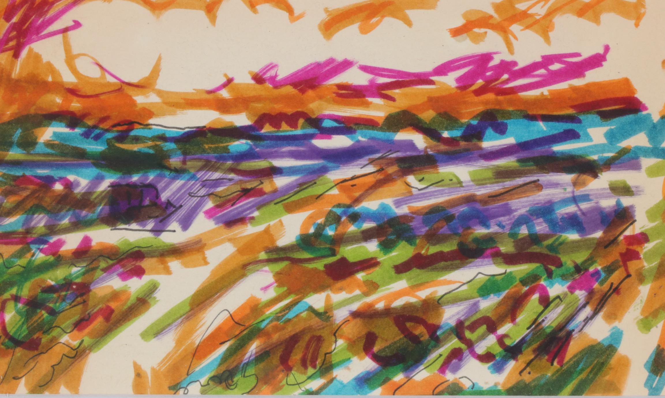 Paul Chidlaw Abstract Marker Drawing