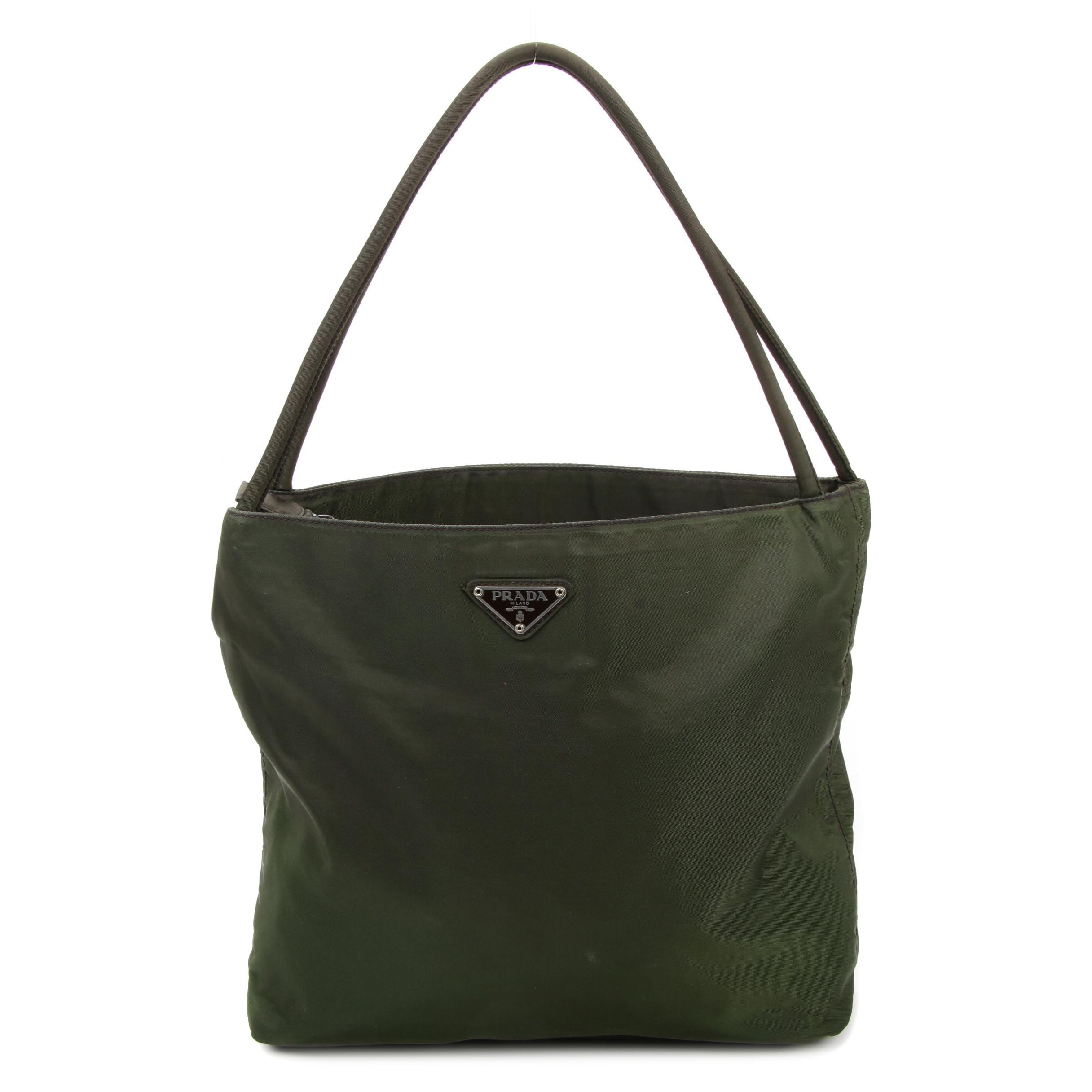 Prada Tote in Green Tessuto Nylon