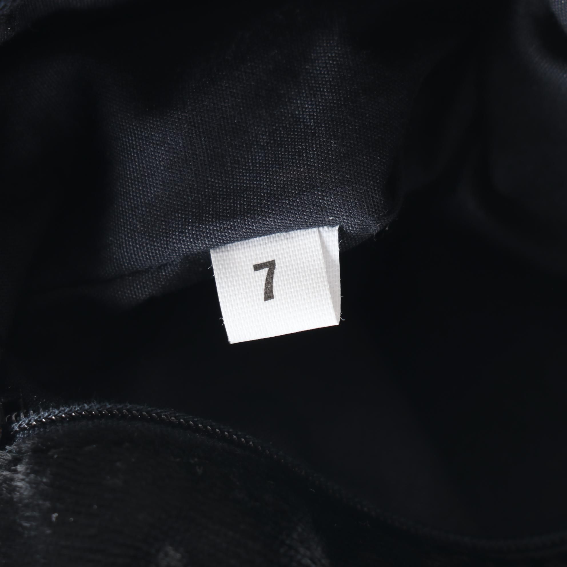 Prada Black Velour and Suede Mini Bucket Tote with Decorative Stitching