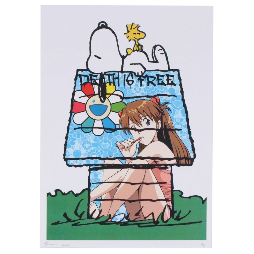 Death NYC Snoopy with Evangelion House Graphic Print, 2020