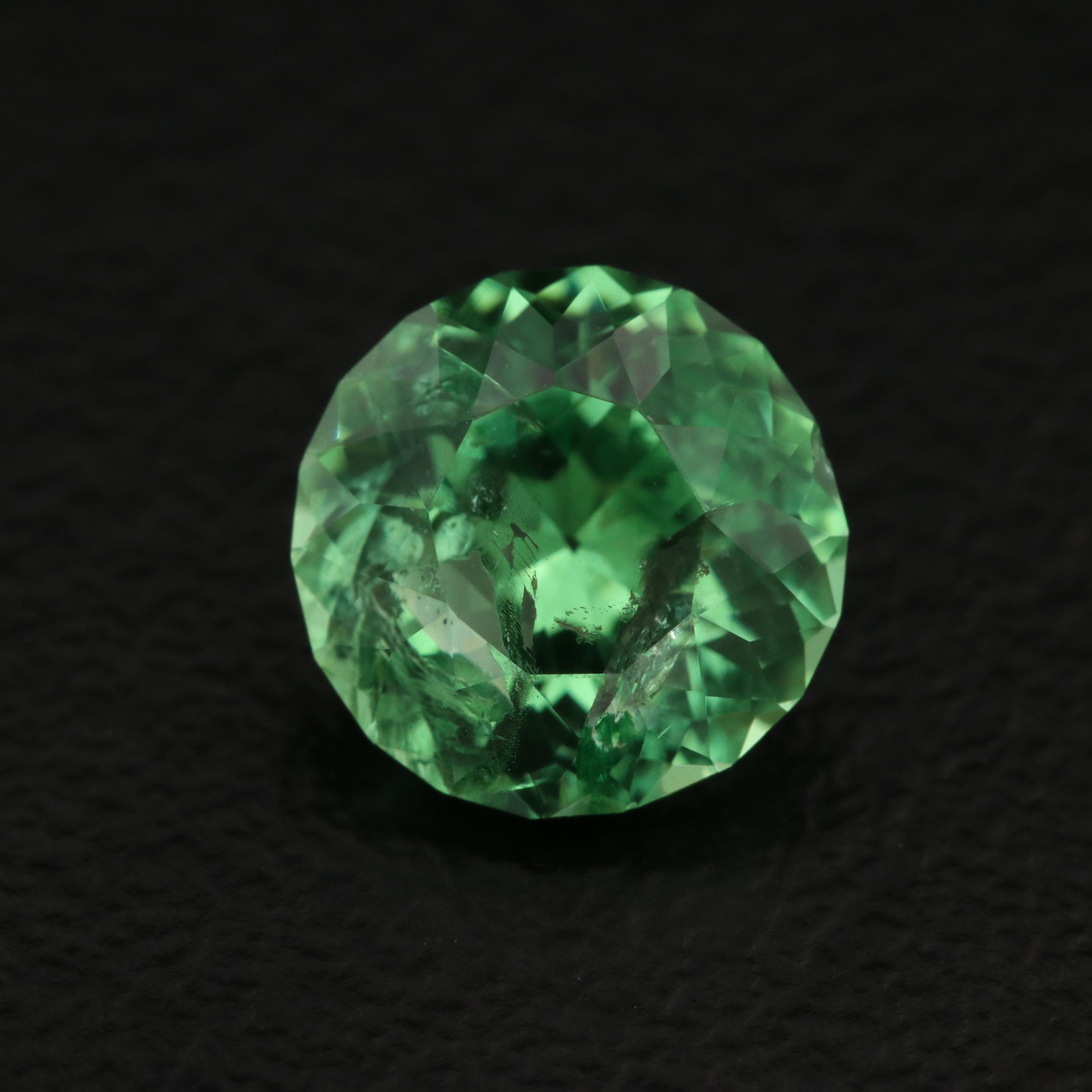 Loose 1.95 CT Round Faceted Tsavorite
