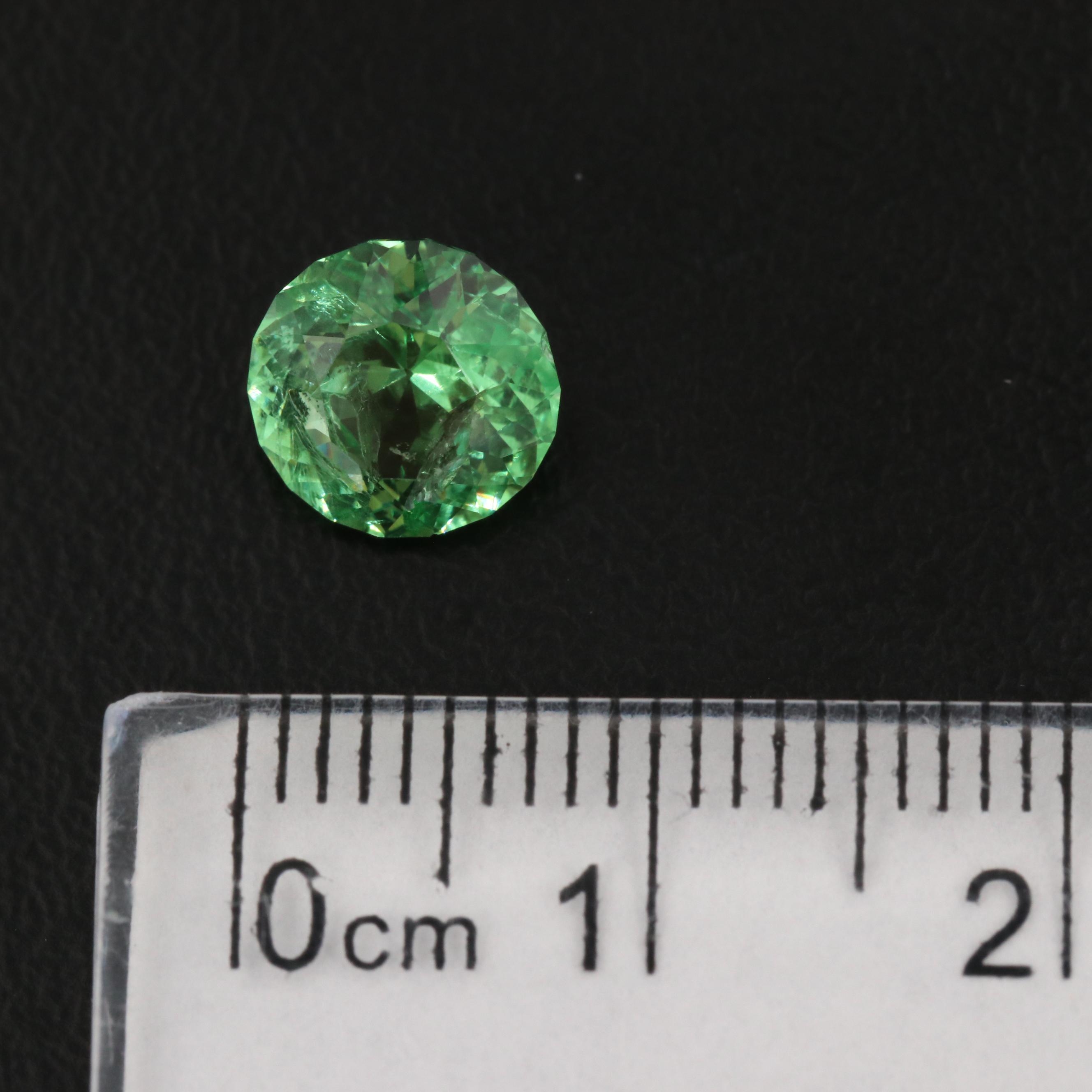 Loose 1.95 CT Round Faceted Tsavorite
