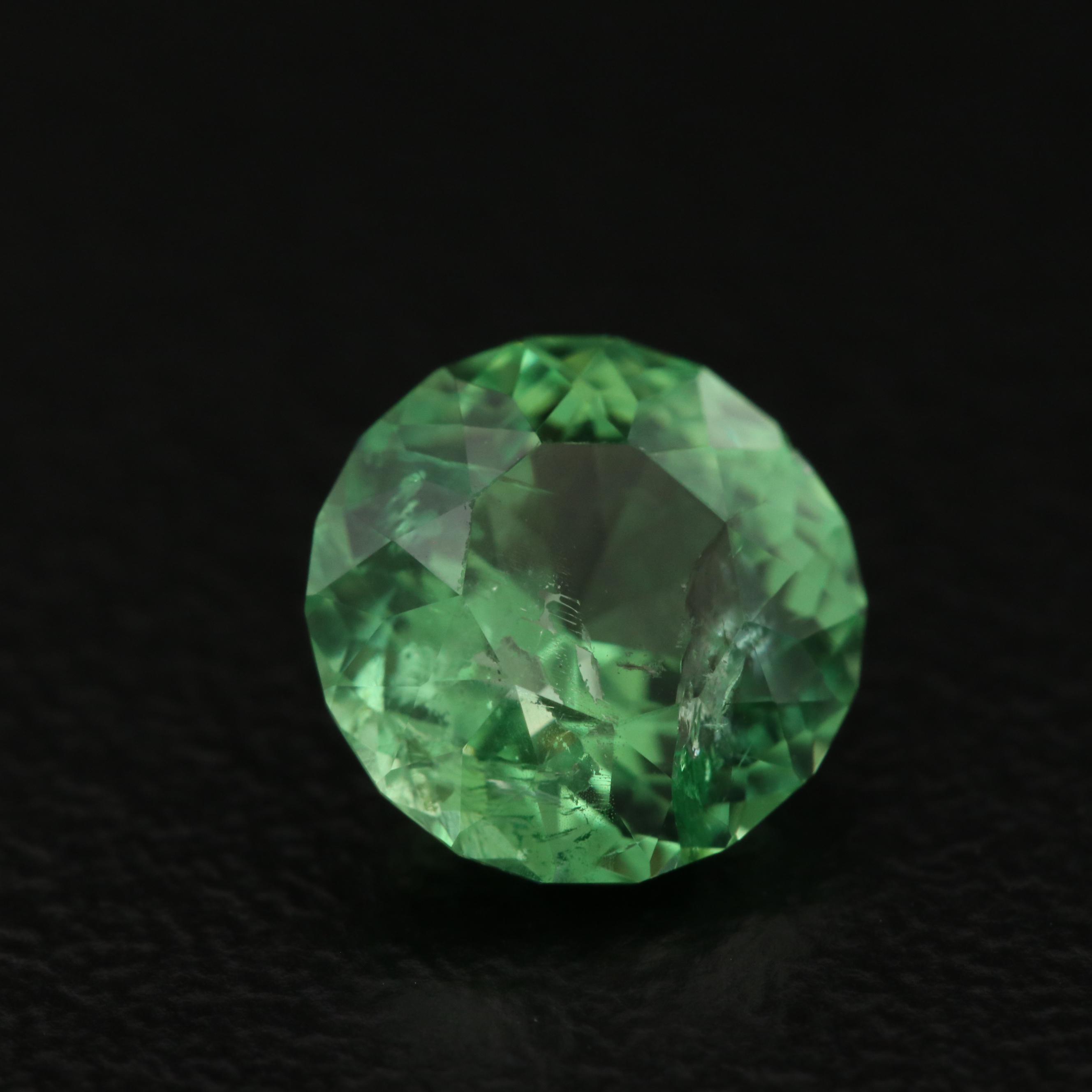 Loose 1.95 CT Round Faceted Tsavorite
