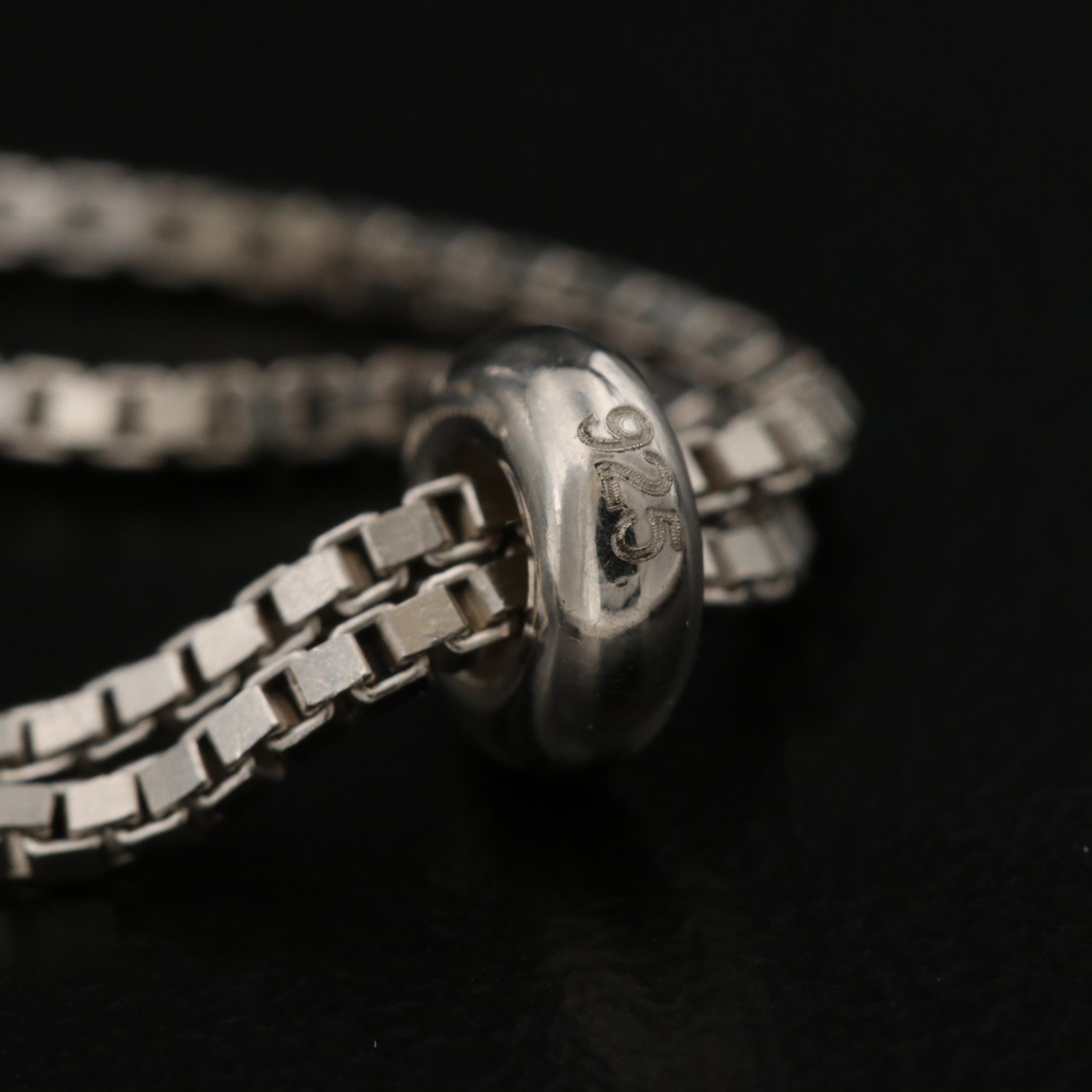 Sterling Apatite Adjustable Slide Bracelet