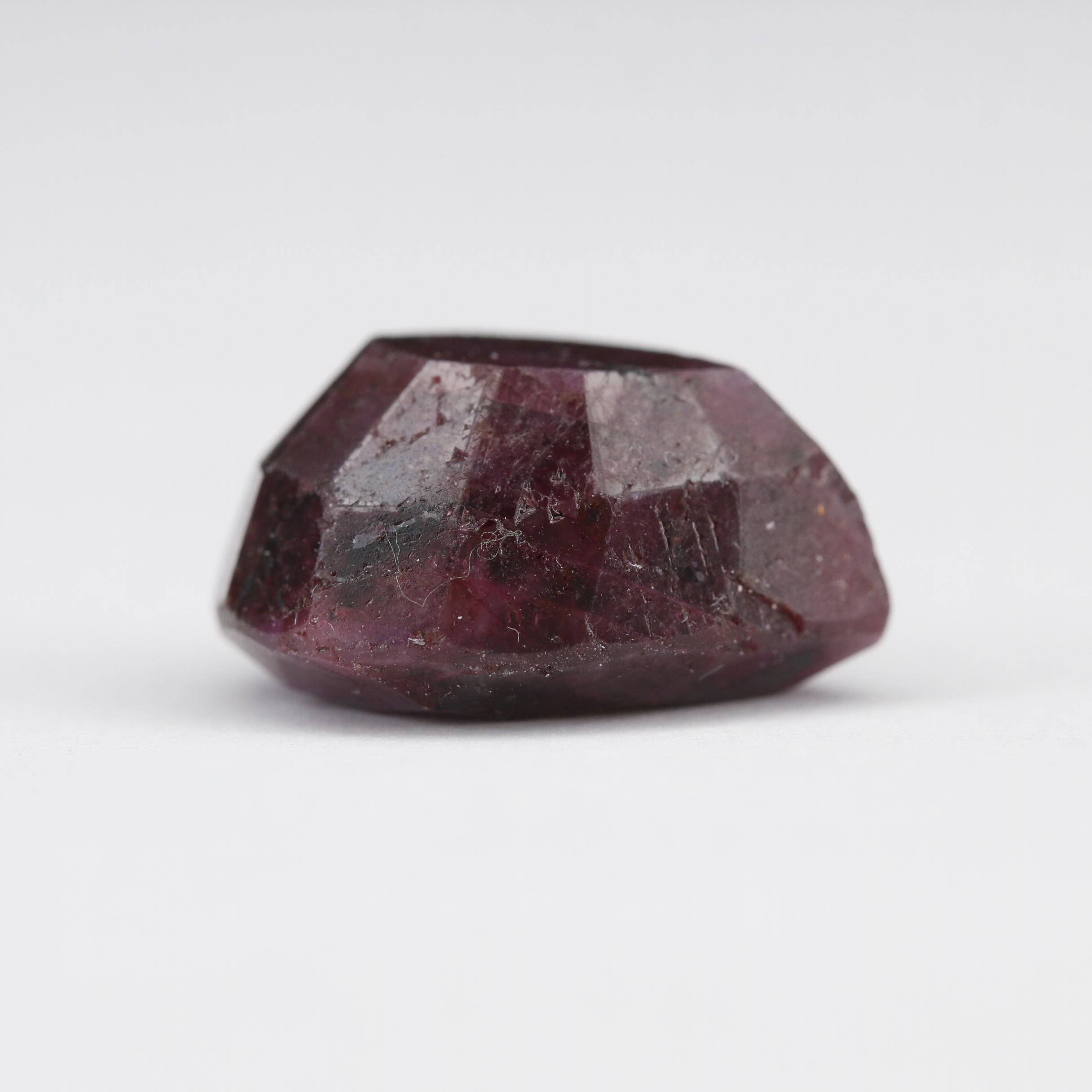 Loose Mixed Gemstones Including Ruby, Smoky Quartz and Tiger's Eye