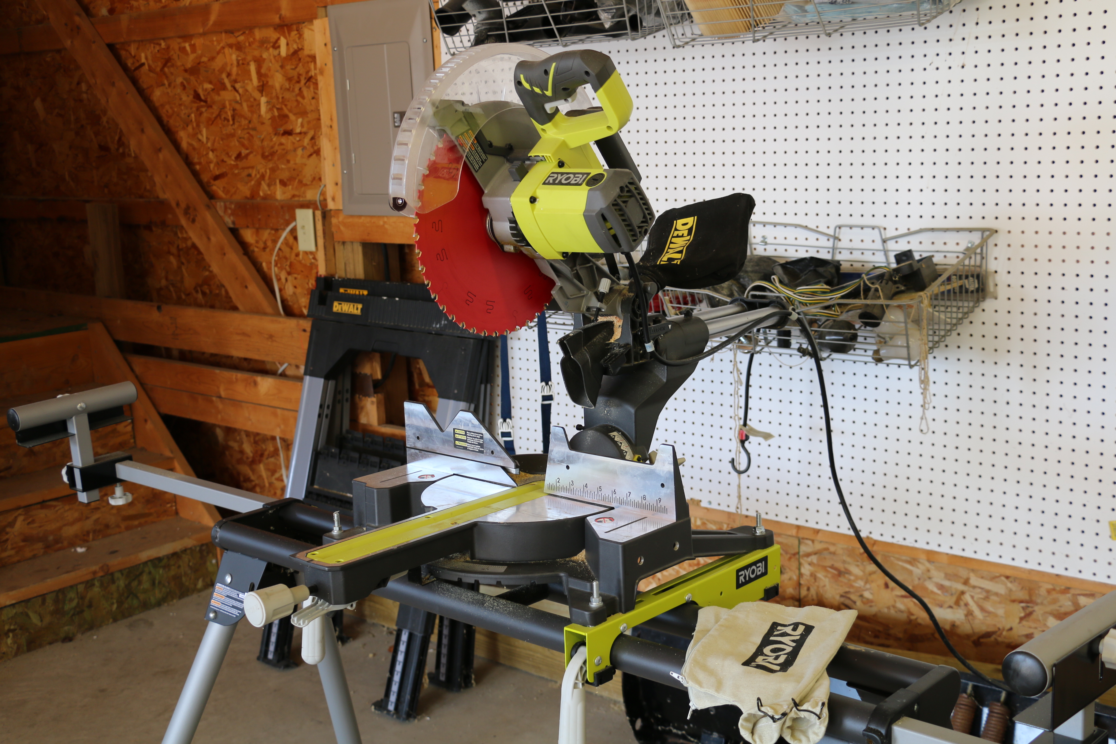 Ryobi Sliding Compound Miter Saw and Universal Miter Saw Quickstand