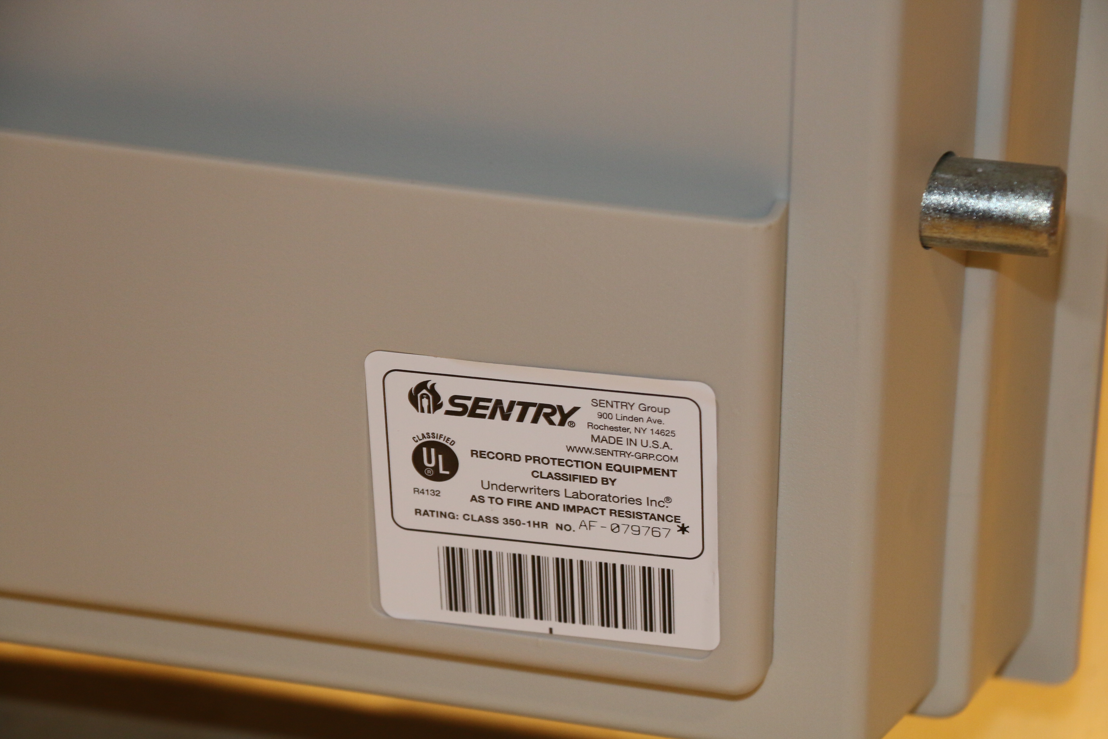 Sentry S3110 "Fire-Safe" Combination Safe