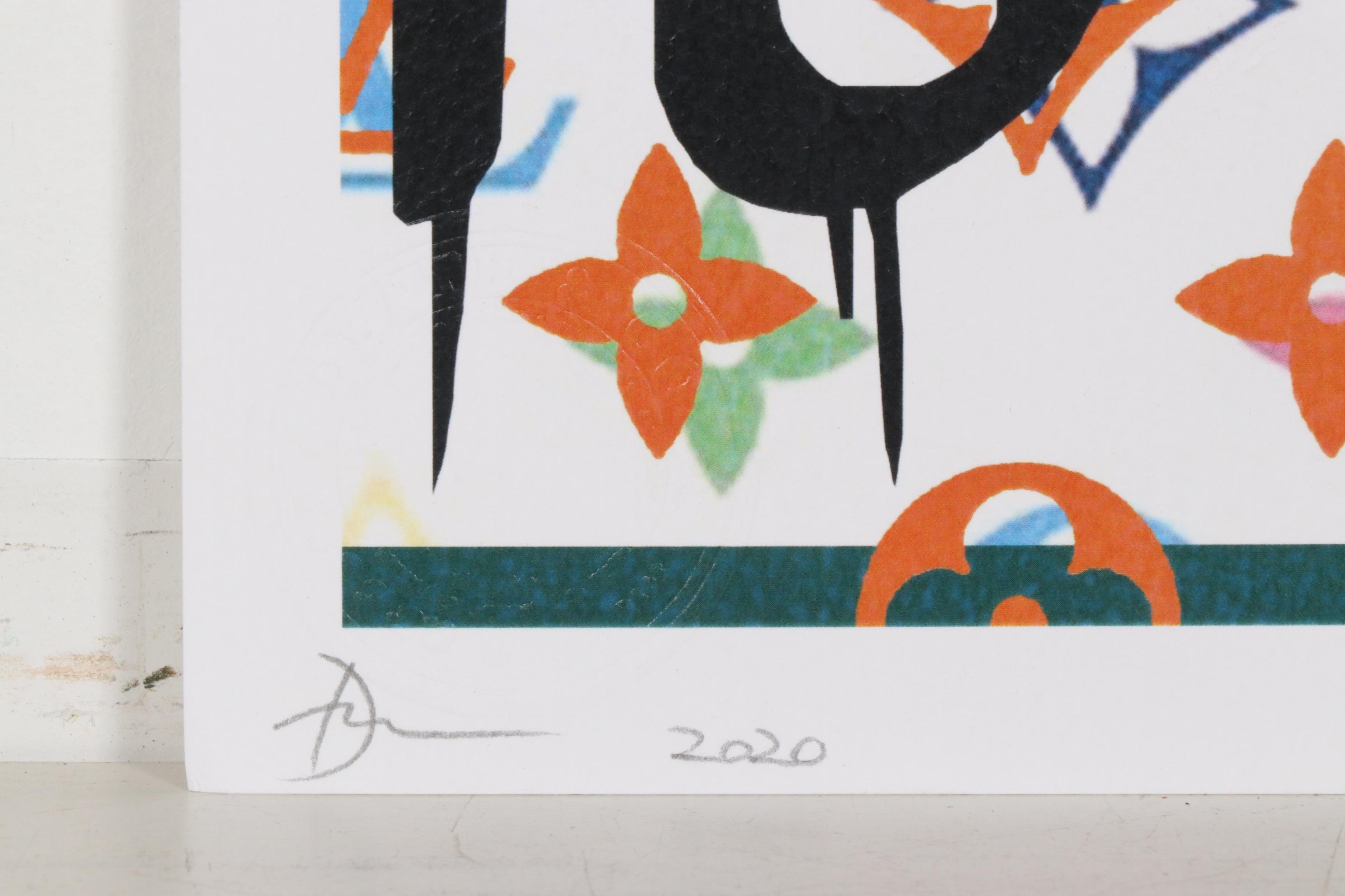 Death NYC Papa Smurf "Death is Free" Graphic Print, 2020