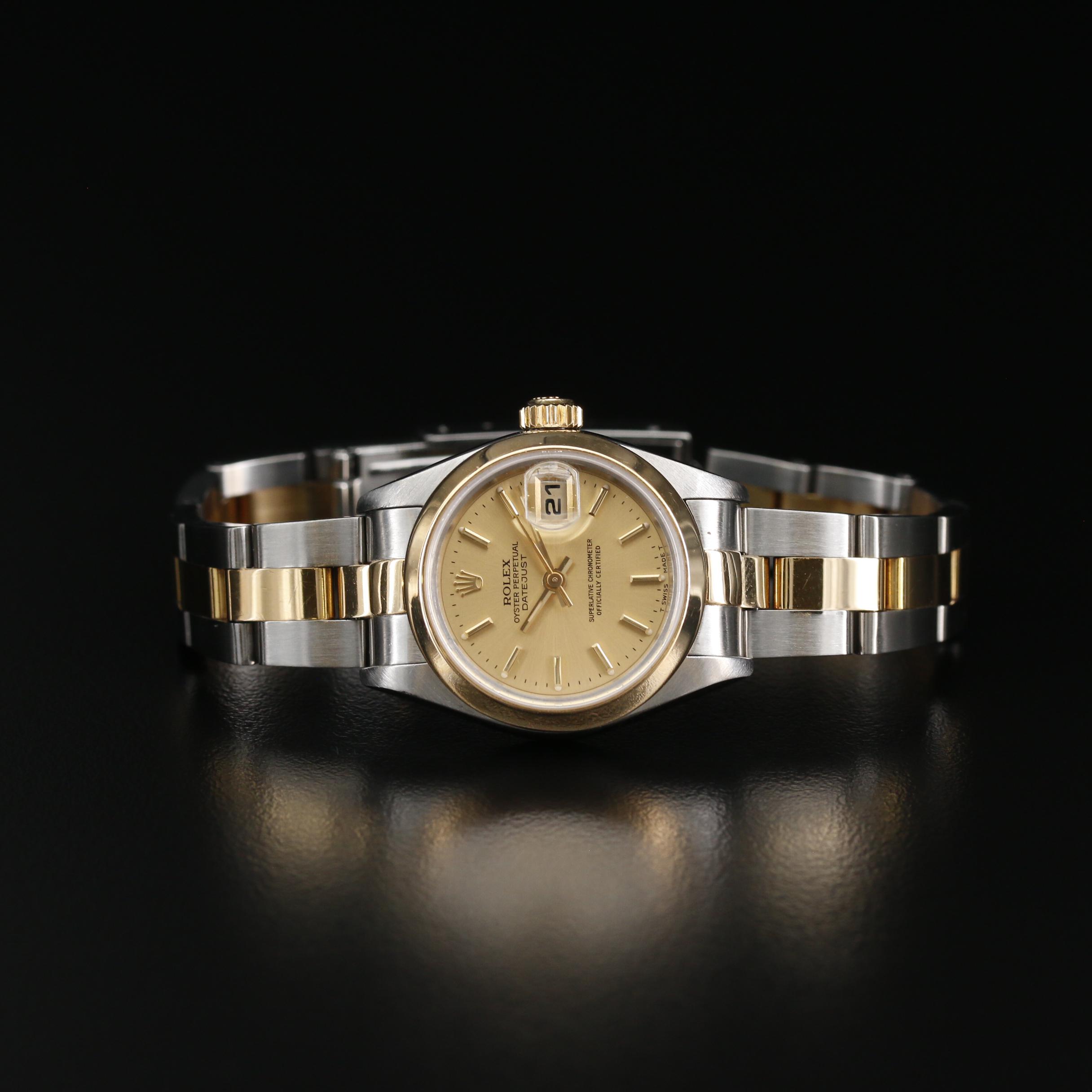 2000 Rolex Datejust 18K and Stainless Steel Automatic Watch