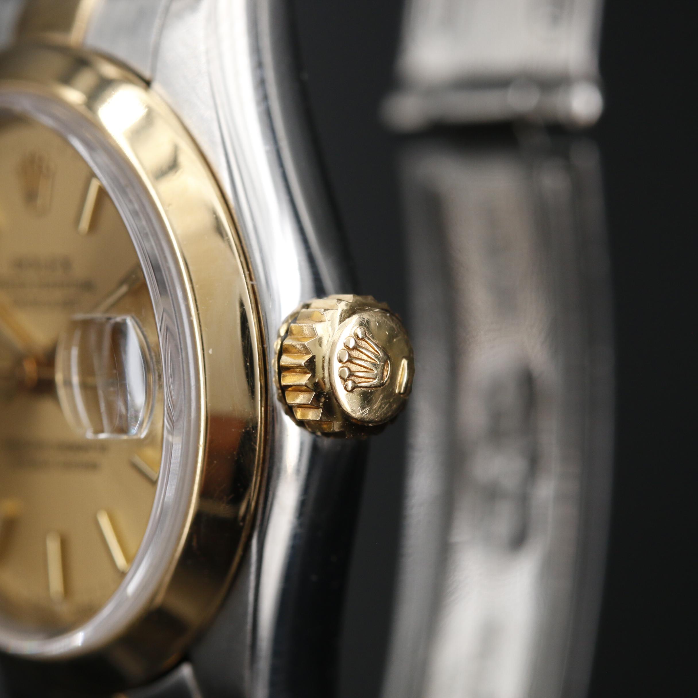 2000 Rolex Datejust 18K and Stainless Steel Automatic Watch