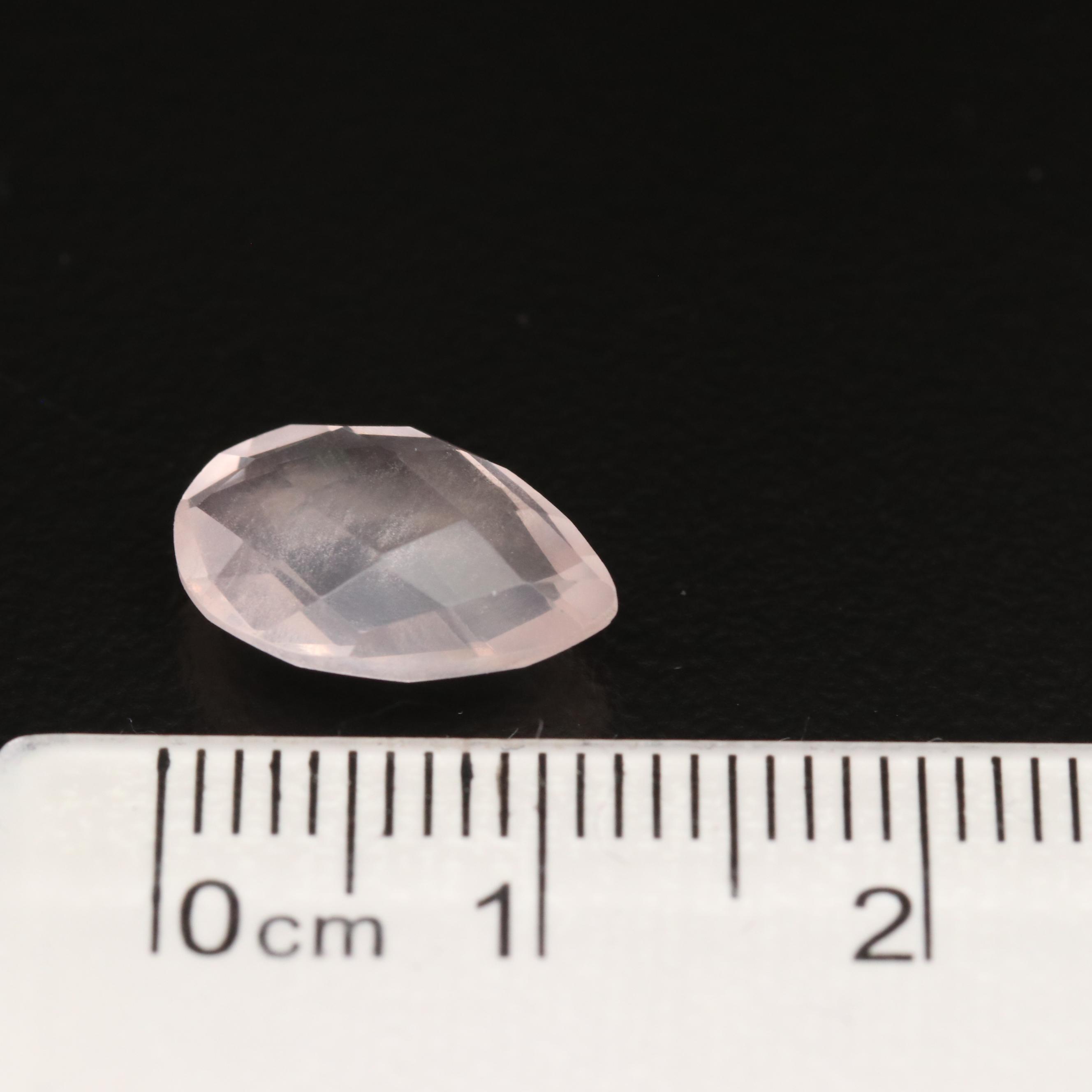 Loose 4.92 CTW Matched Pair of Rose Quartz