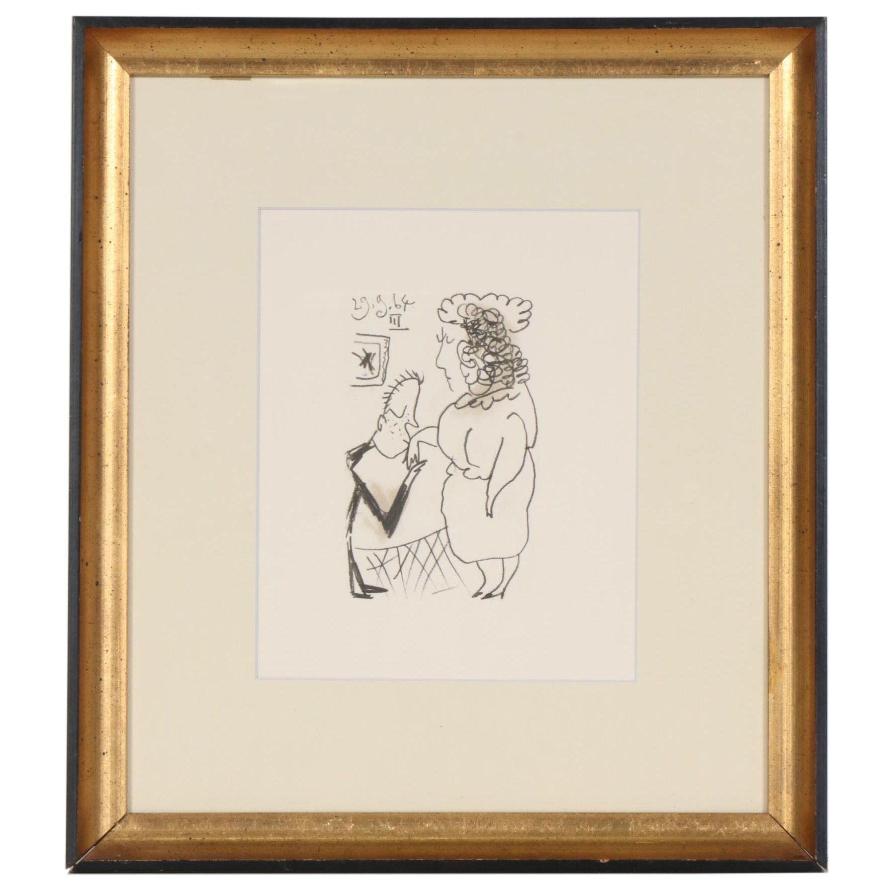 Pablo Picasso 【Le Goût du Bonheur 21】 Lithograph 