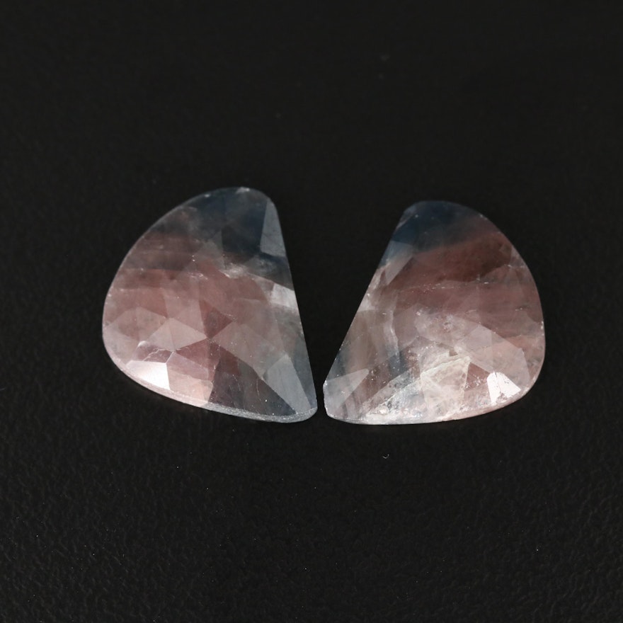 Loose 13.40 CTW Freeform Rose Faceted Corundum