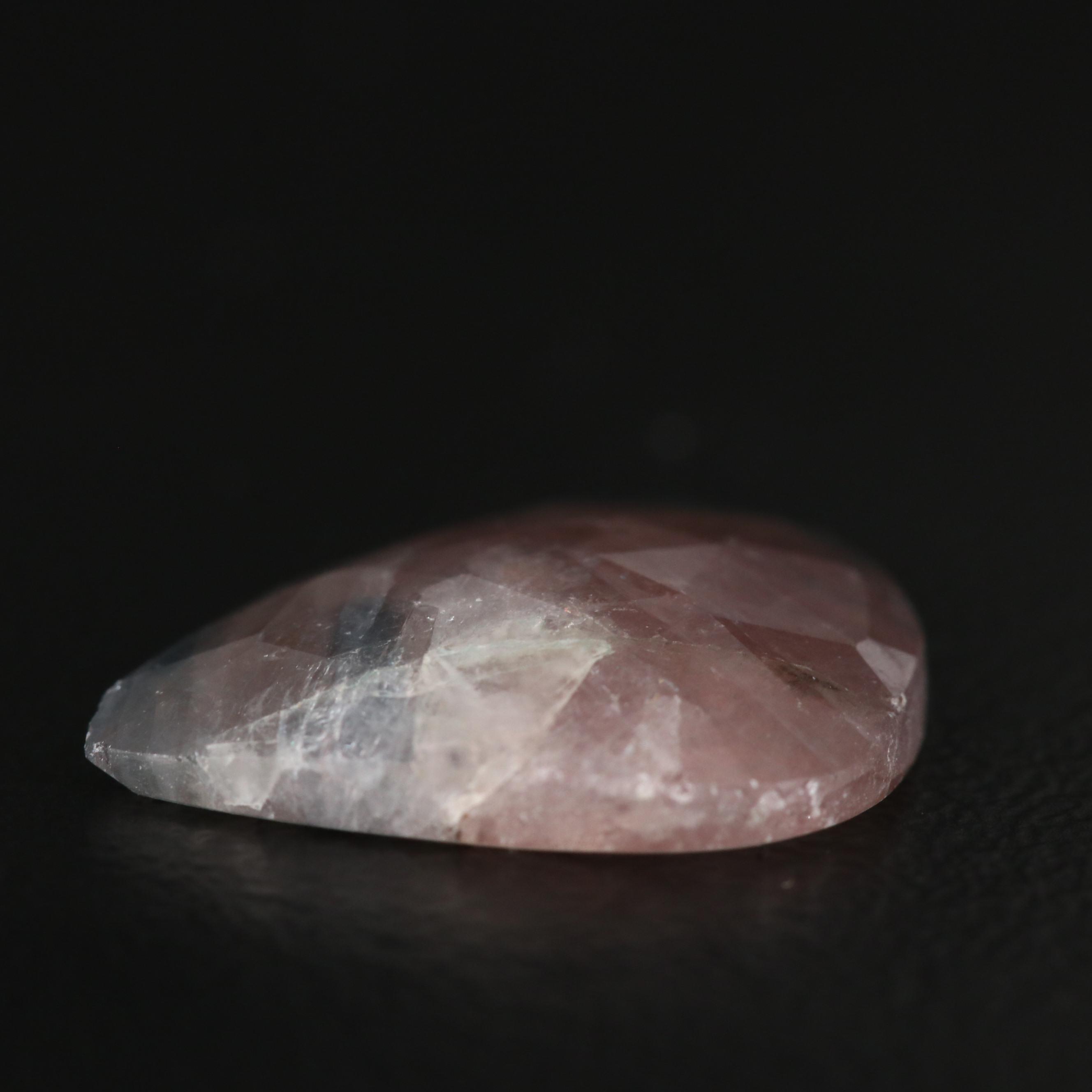 Loose 13.40 CTW Freeform Rose Faceted Corundum