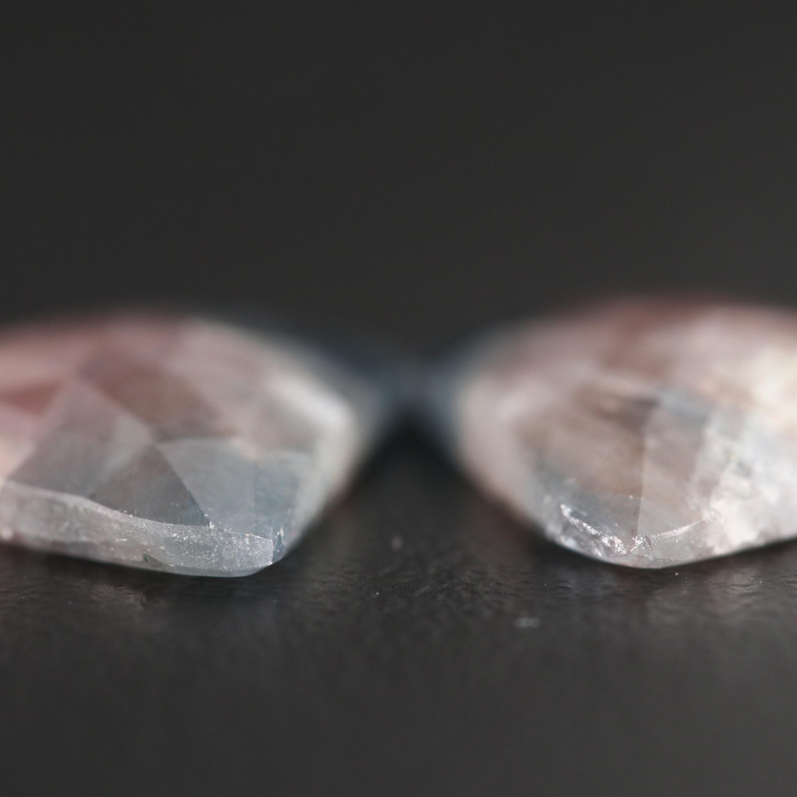 Loose 13.40 CTW Freeform Rose Faceted Corundum