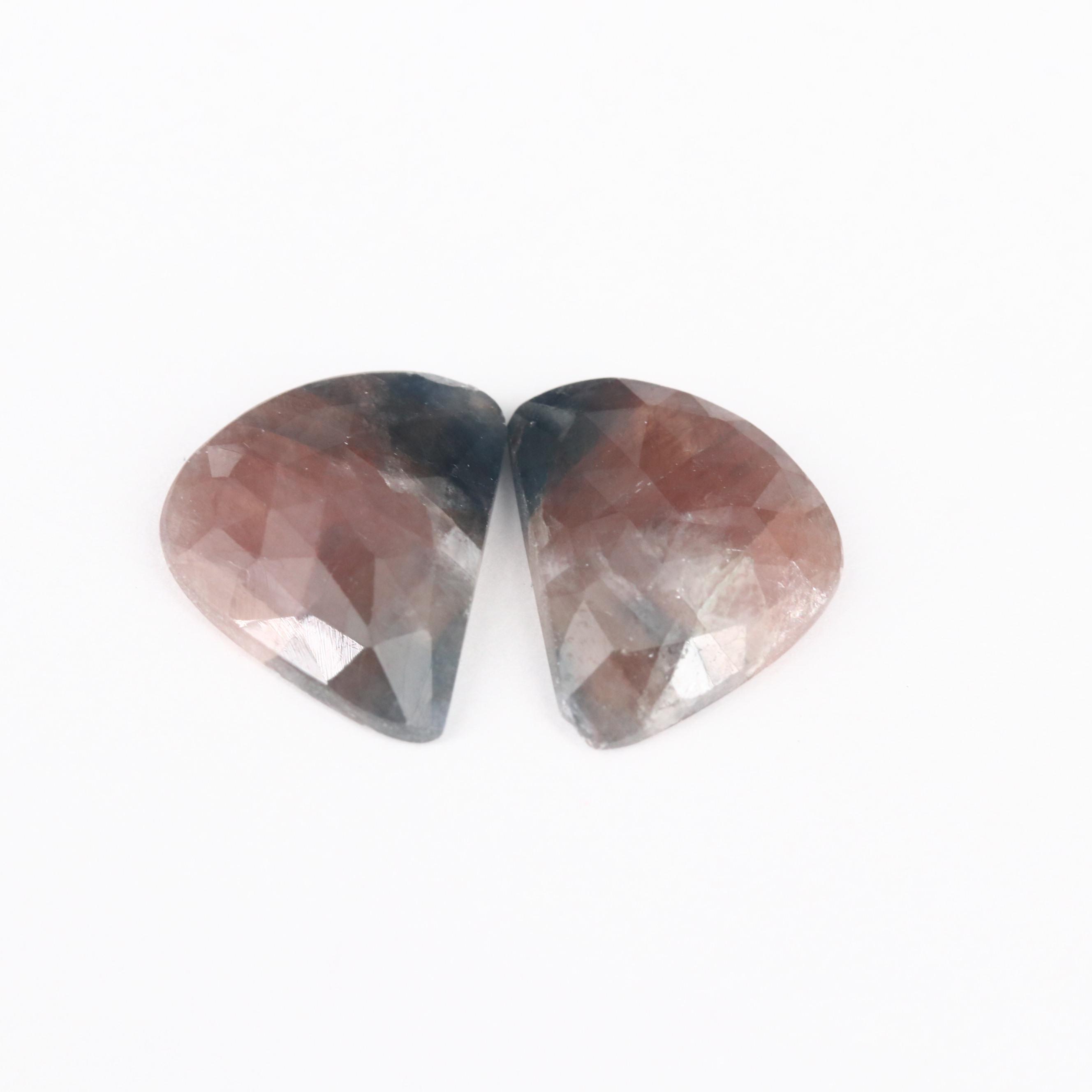 Loose 13.40 CTW Freeform Rose Faceted Corundum