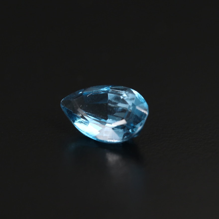Loose 5.11 CT Pear Faceted Topaz