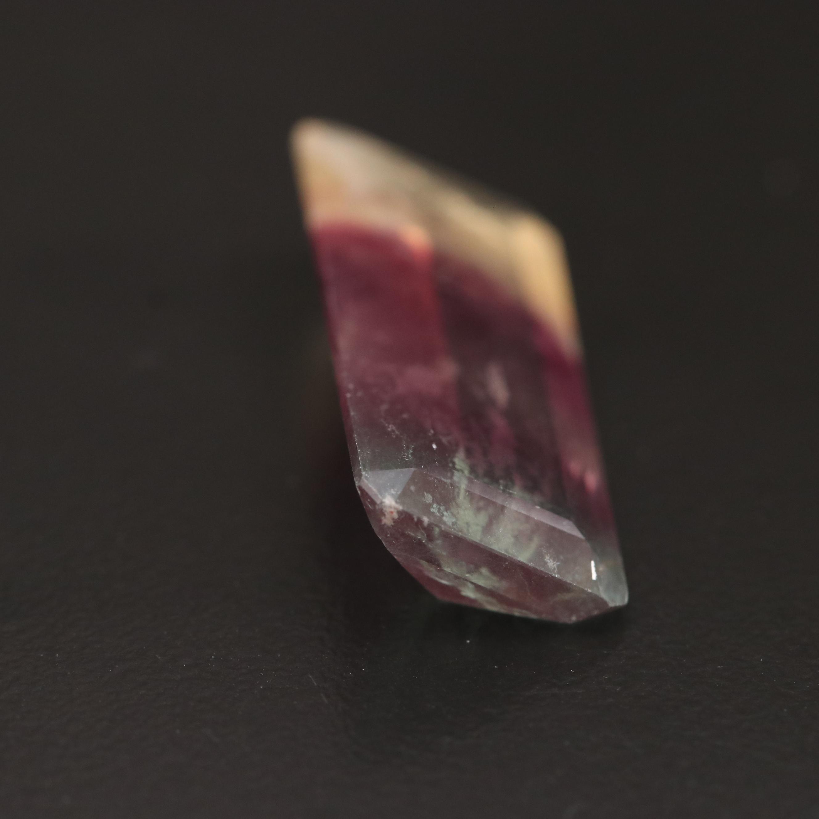 Loose 18.09 CT Cut Corner Rectangular Fluorite