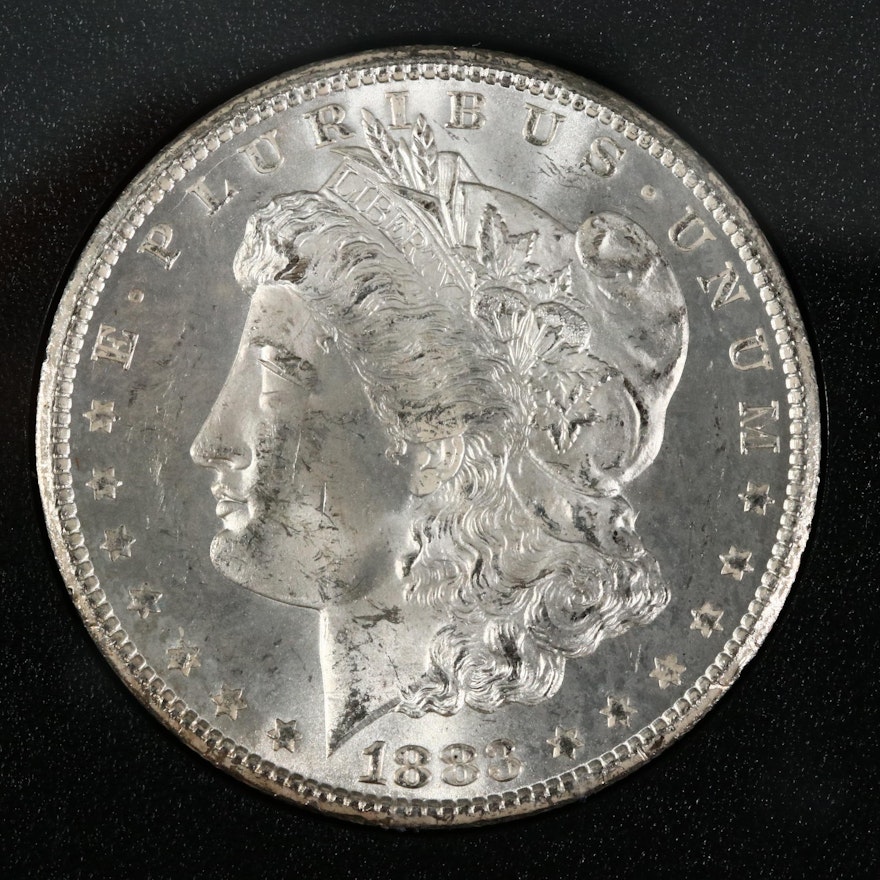 Better Date Low Mintage 1883-CC GSA Morgan Silver Dollar