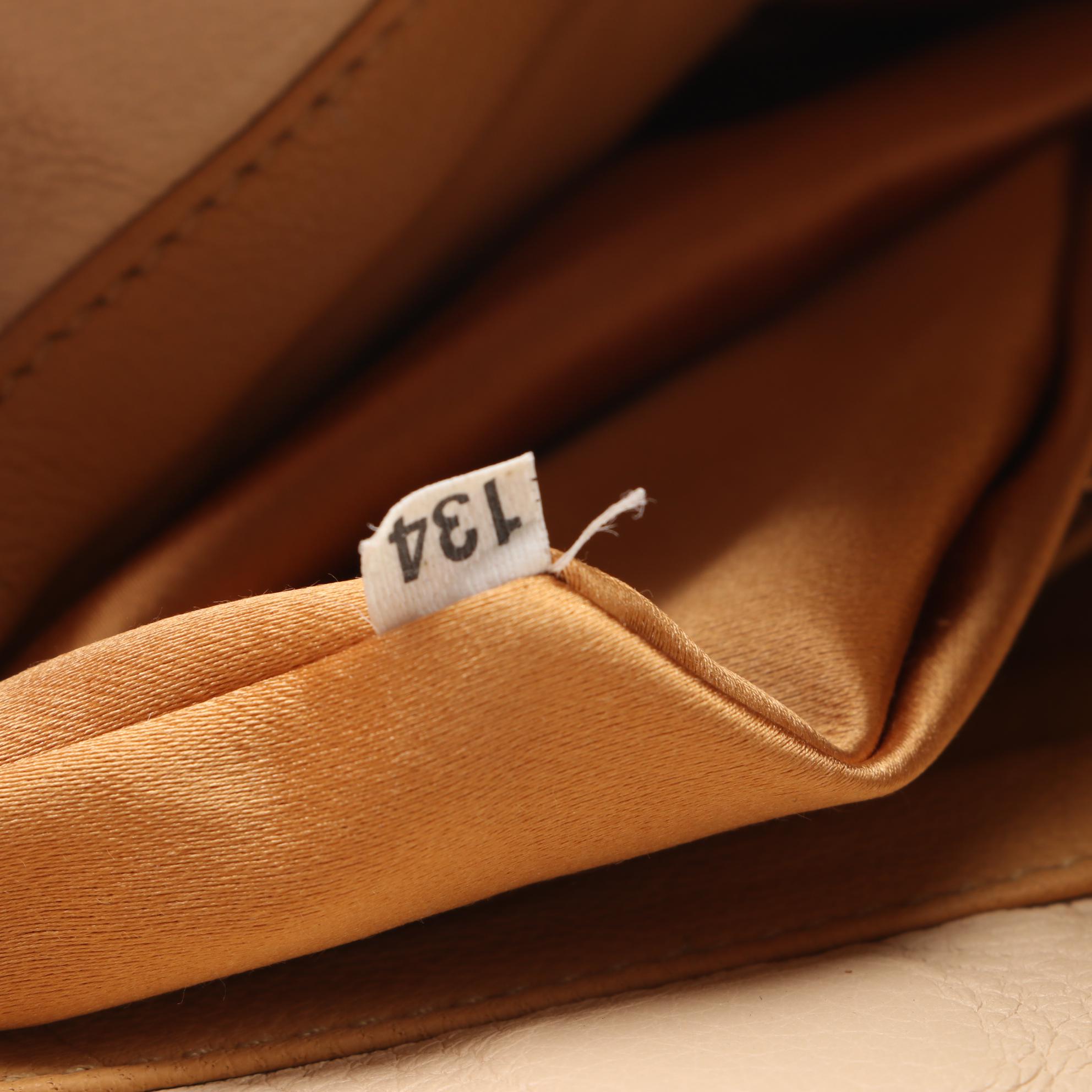 Prada Beige Vitello Daino Leather Shoulder Bag