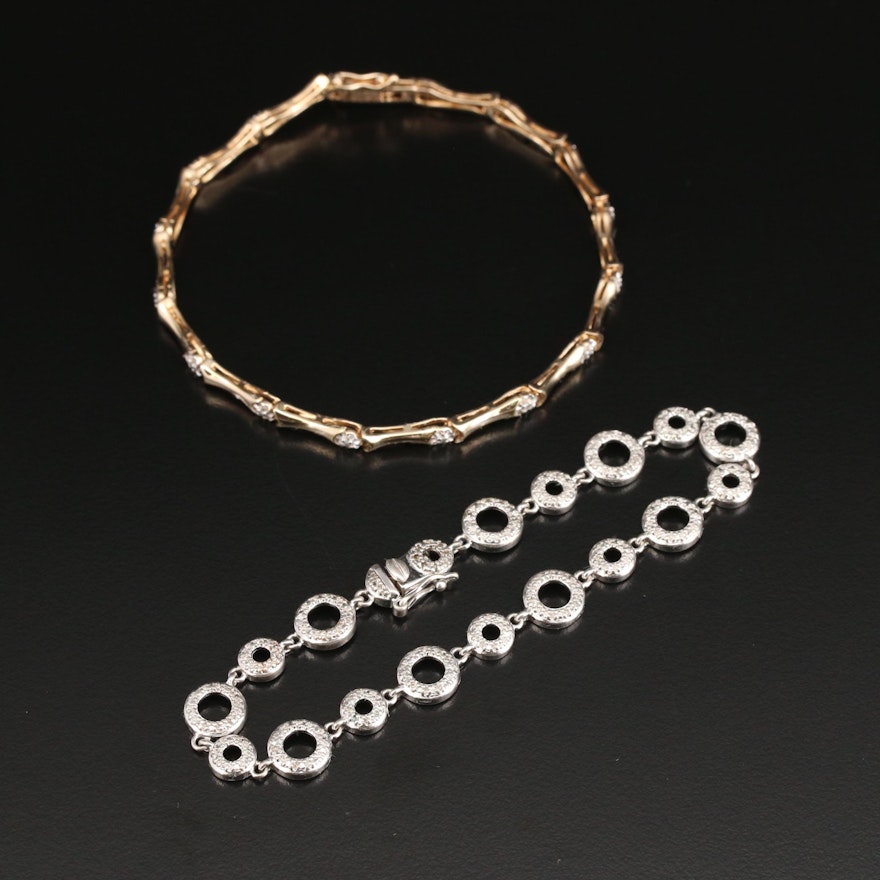 Sterling Diamond Bracelets