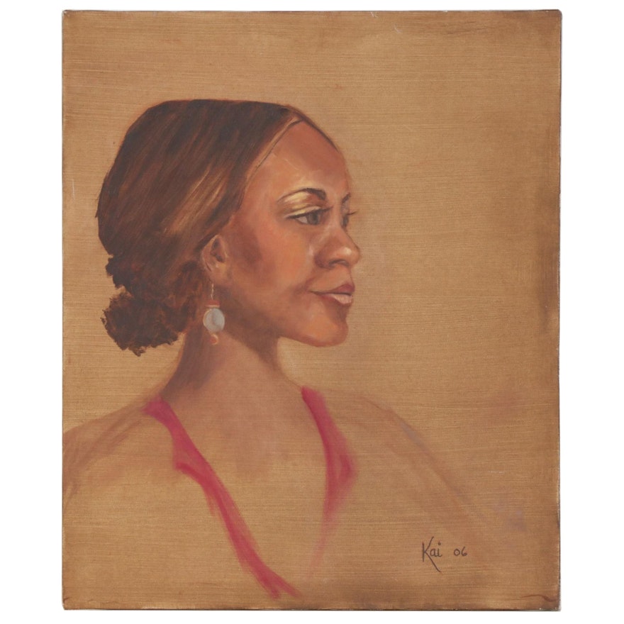 Kai Binford Oil Painting Portrait of a Woman, 2006