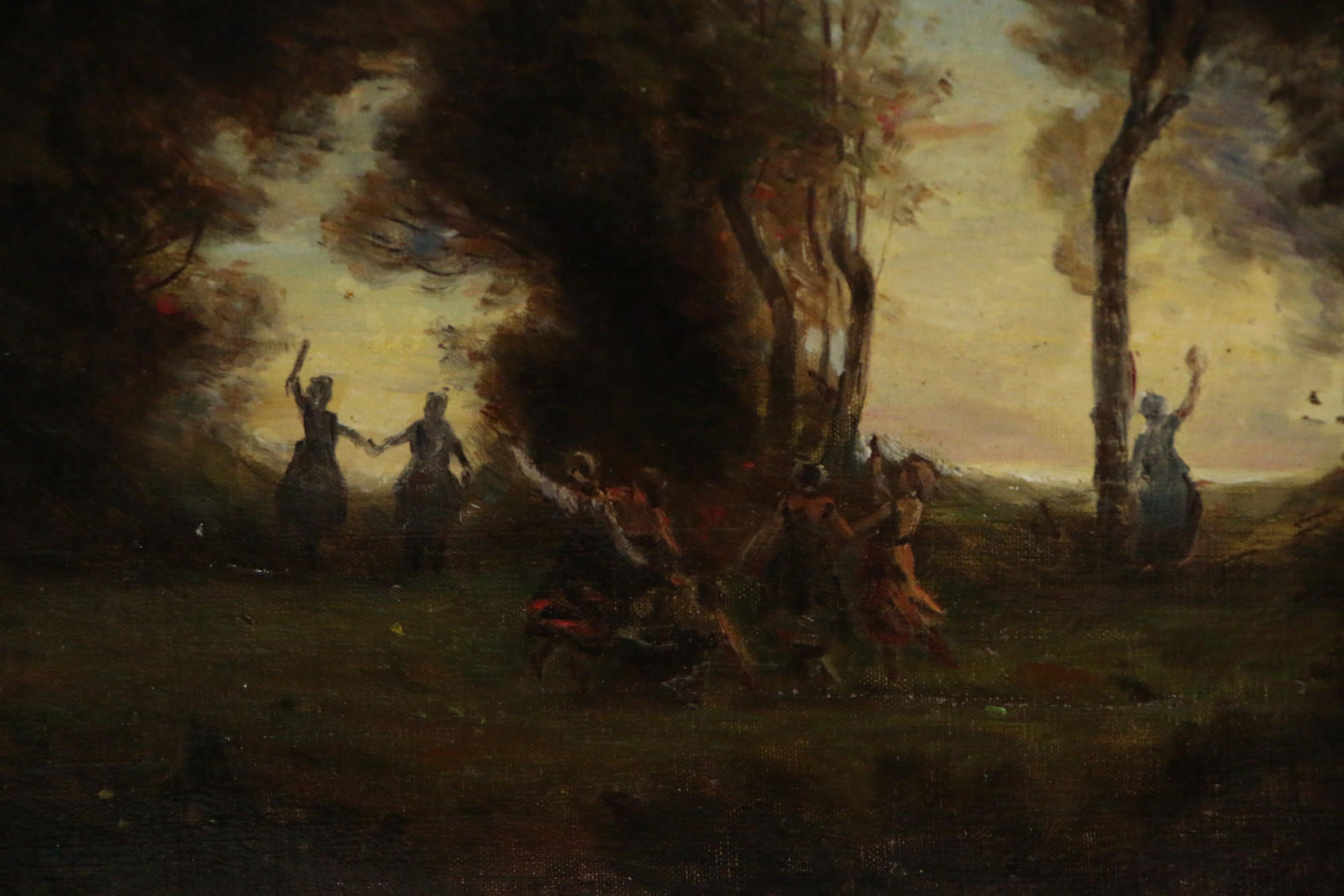 Oil Painting after Jean Baptiste Camille Corot "La Danse des Nymphes"