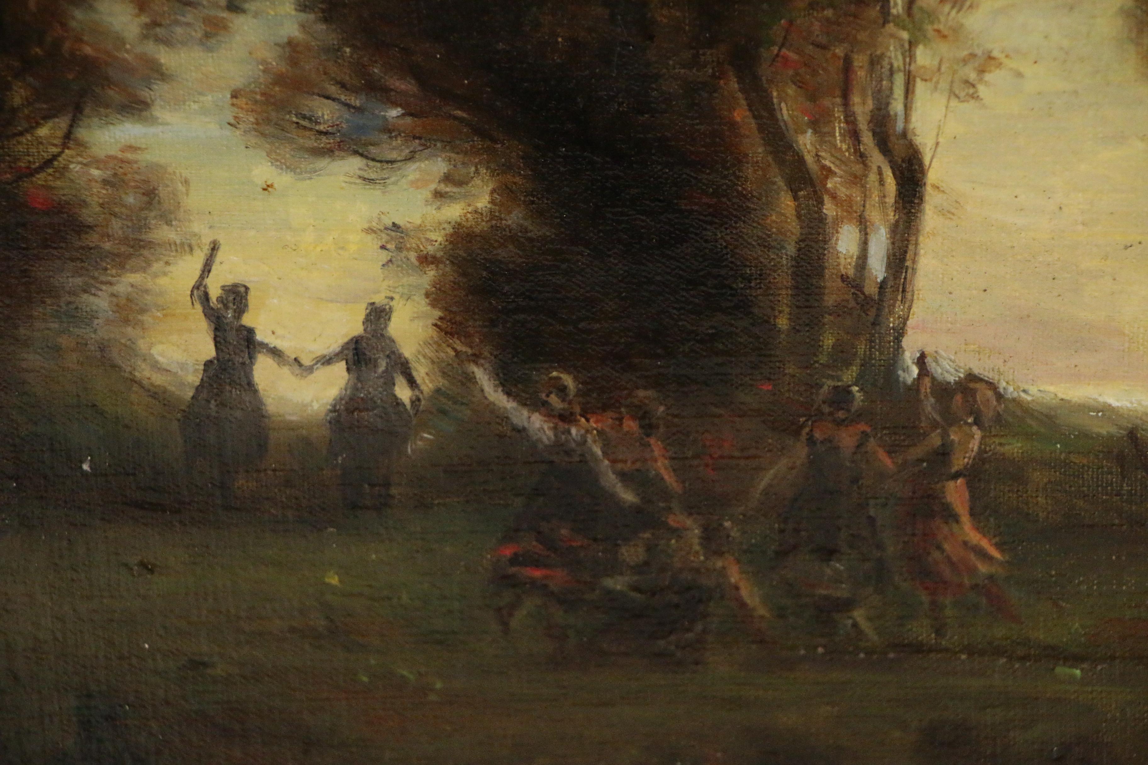 Oil Painting after Jean Baptiste Camille Corot "La Danse des Nymphes"