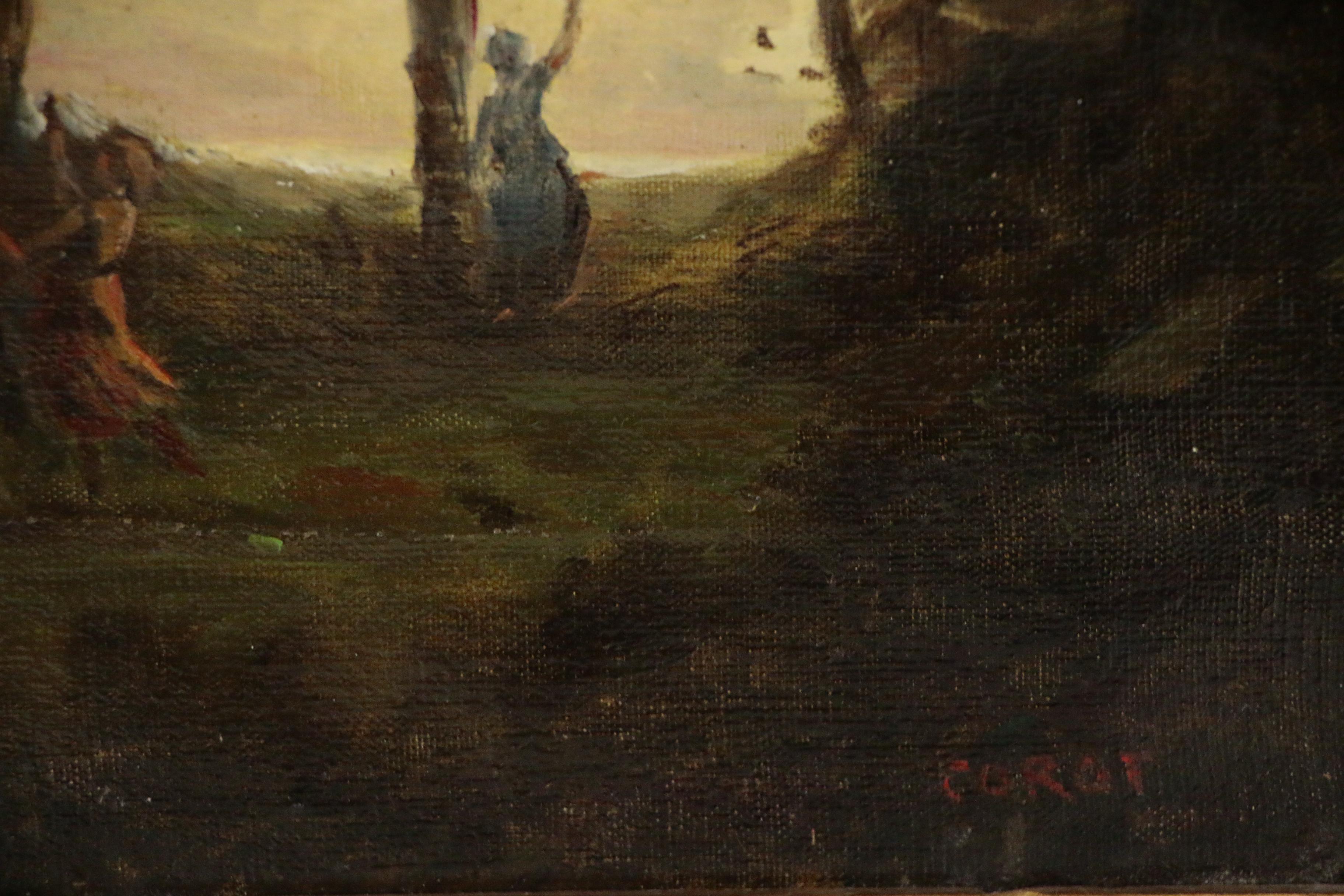 Oil Painting after Jean Baptiste Camille Corot "La Danse des Nymphes"