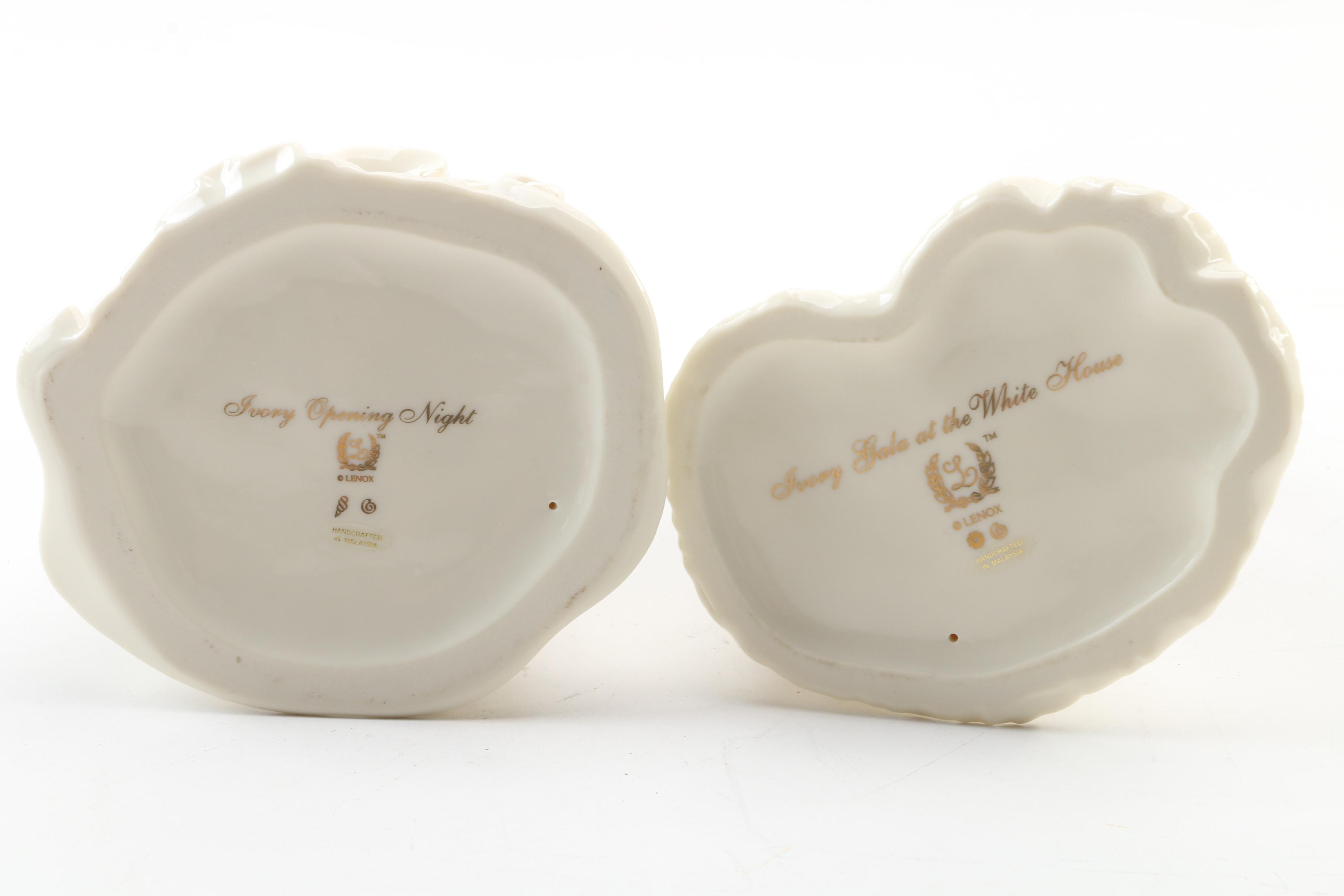 Lenox "Opening Night" and "Gala at the White House" Bone China Figurines
