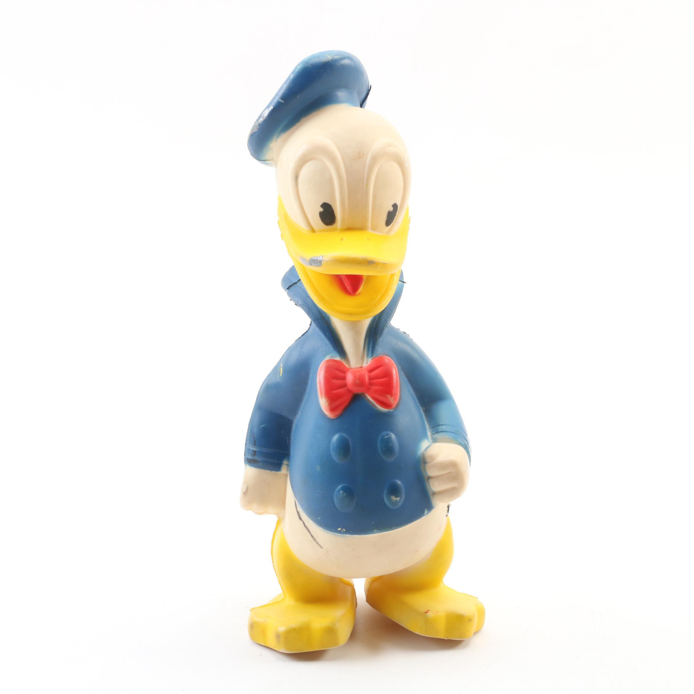 Gund Walt Disney Donald Duck Marionette, Rubber Figure, and Pluto Dog Windup