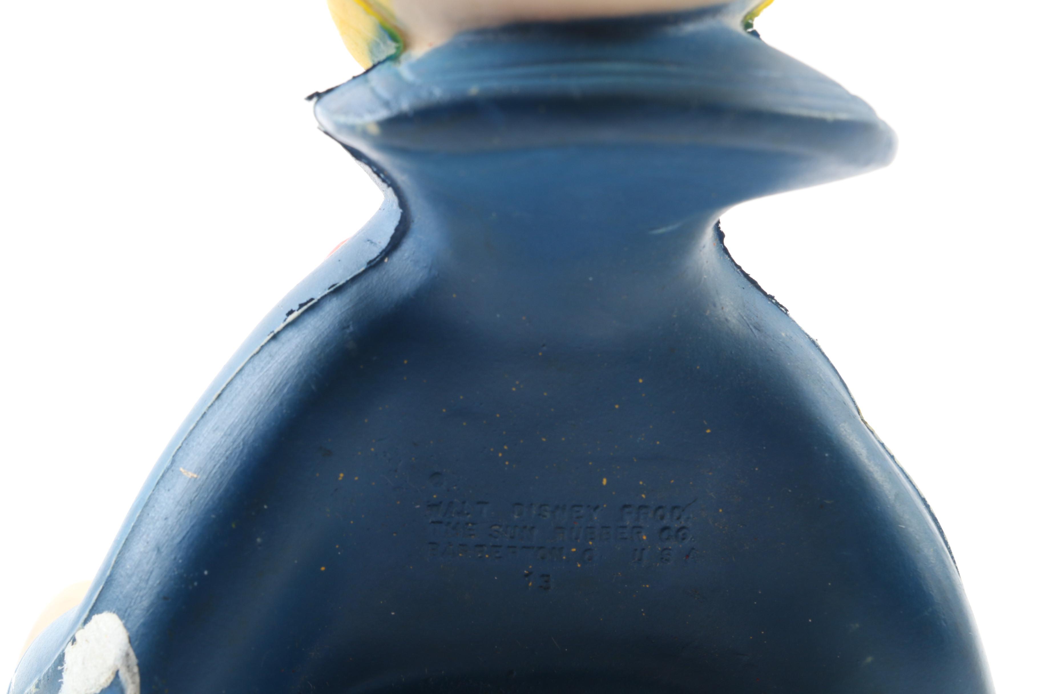 Gund Walt Disney Donald Duck Marionette, Rubber Figure, and Pluto Dog Windup