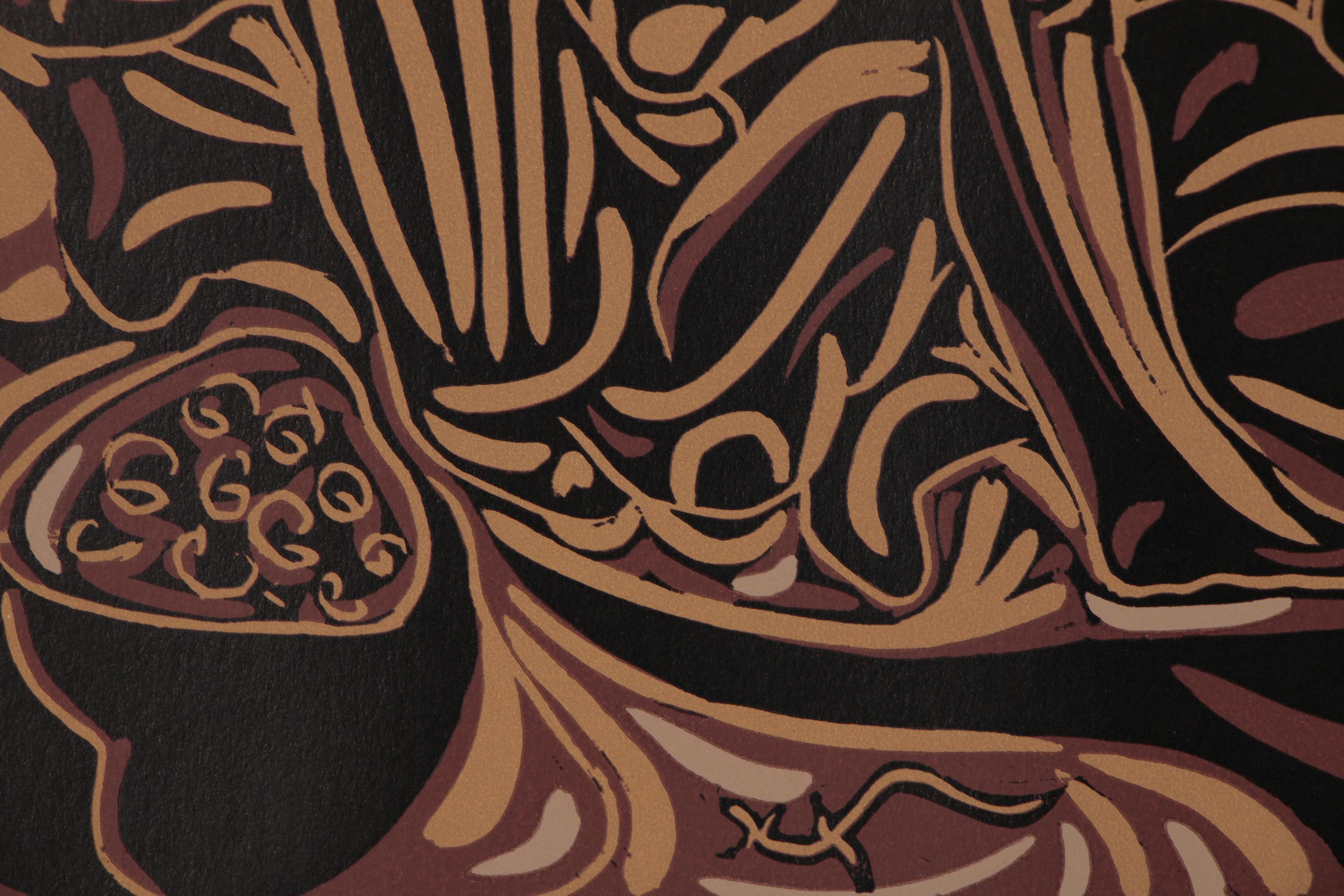 Pablo Picasso Color Linoleum Cut "After the Vintage", 1962