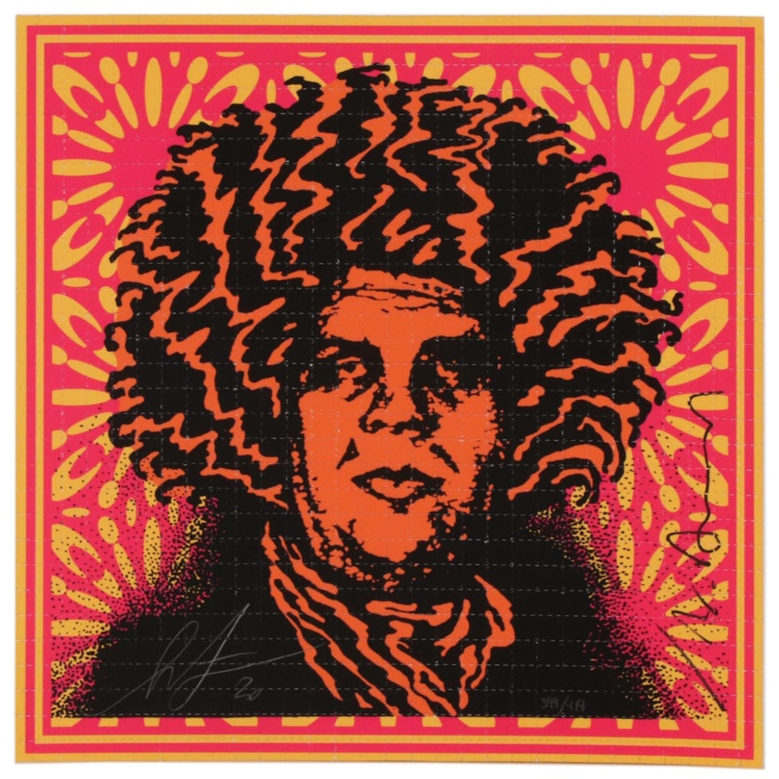 Shepard Fairey Giclee Print "Psychedelic Andre - Endless Summer Variant", 2020